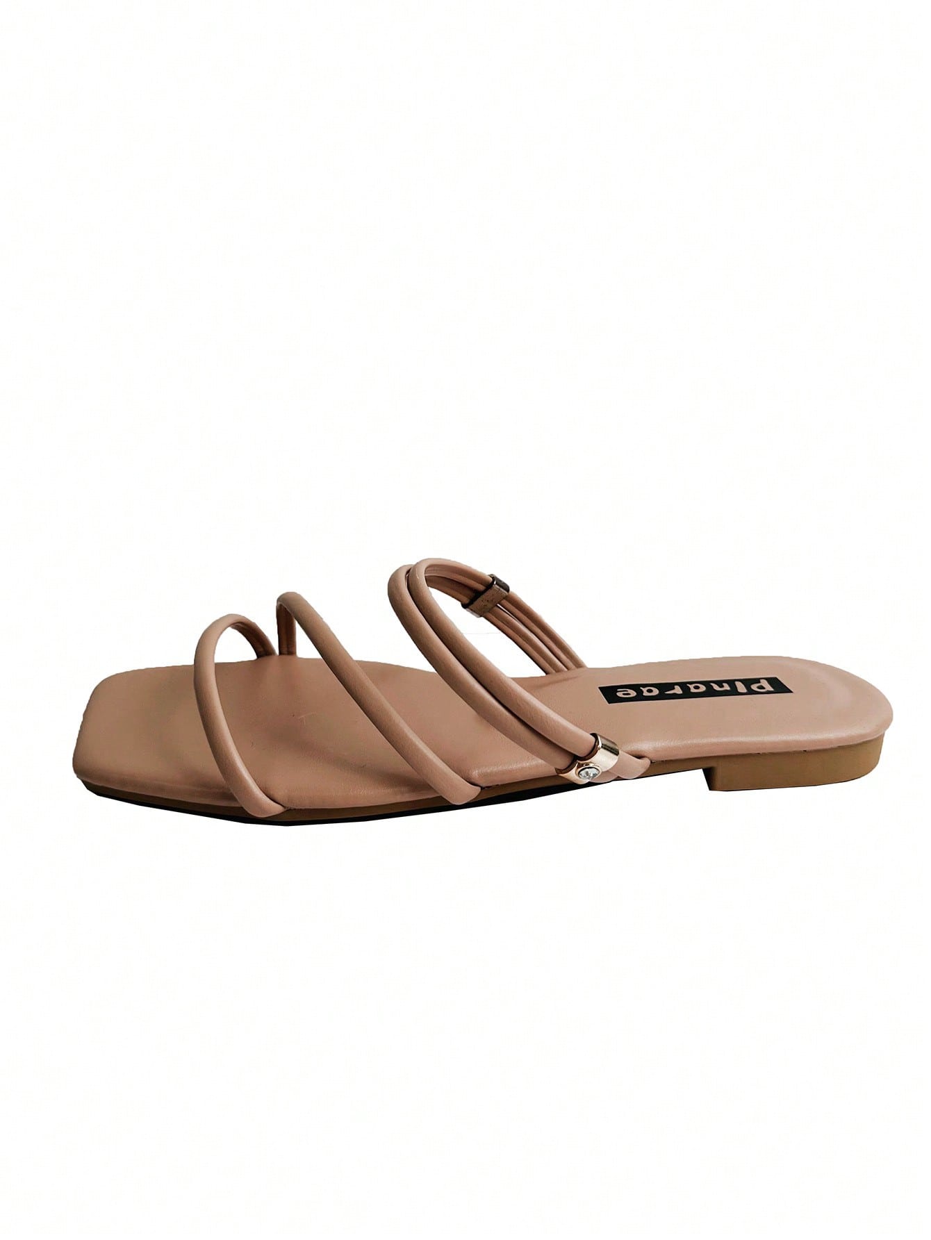 Women Minimalist Thin Strap Slide Sandals, Elegant Summer Flat Sandals