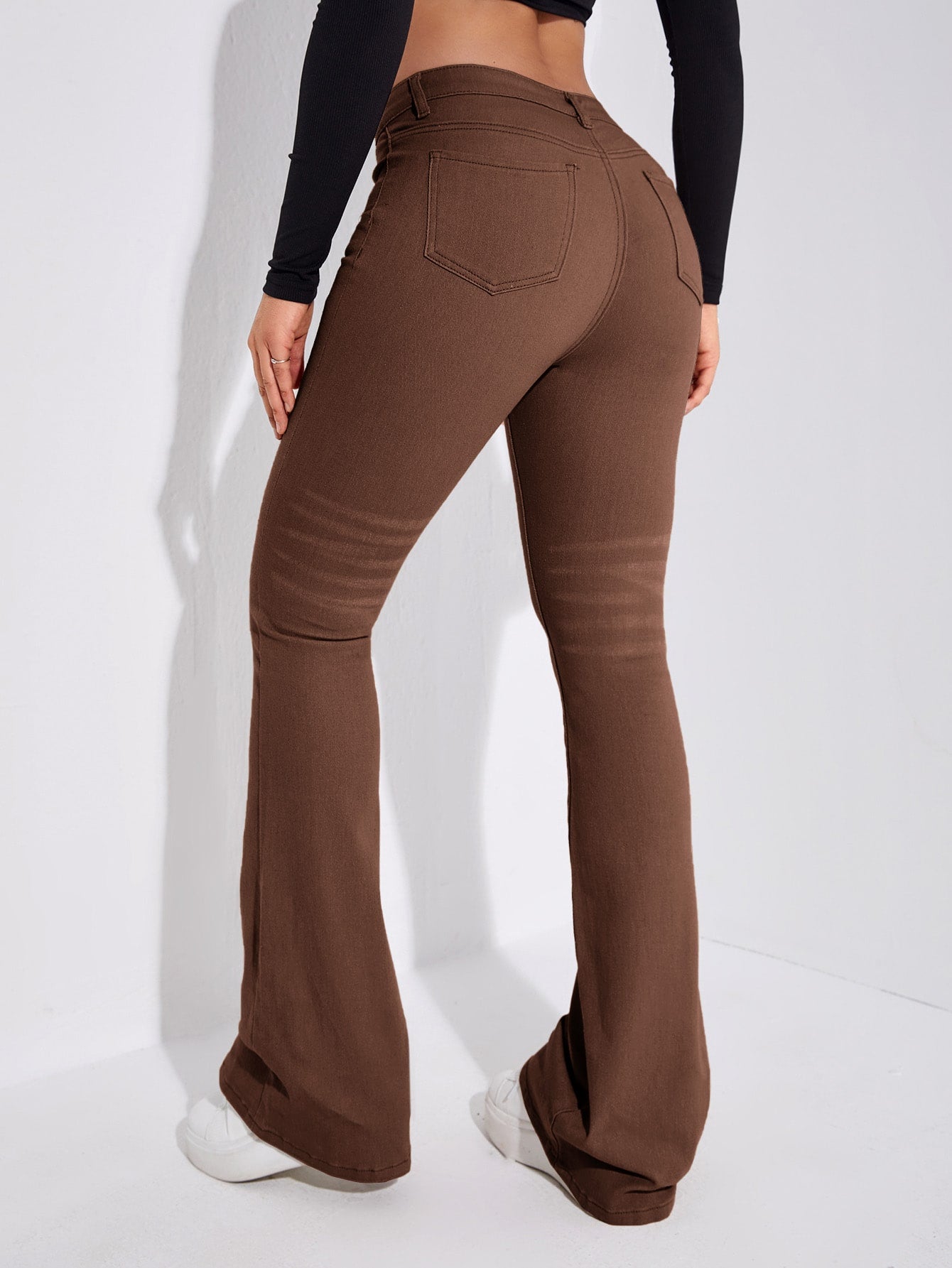 Frenchy Slant Pocket Bootcut Leg Jeans