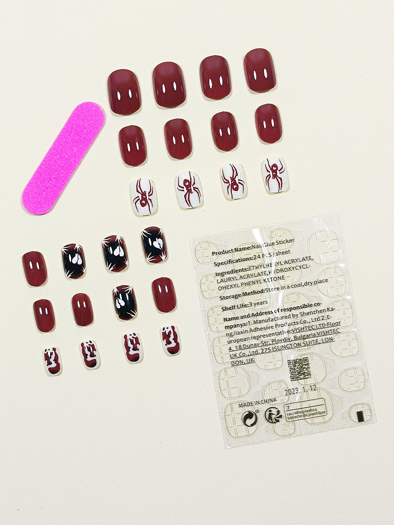 Transform Your Nails with 24pcs Short Square Turquoise Ombre Glitter Marble Print Fake Nail & 1sheet Tape & 1pc Nail File