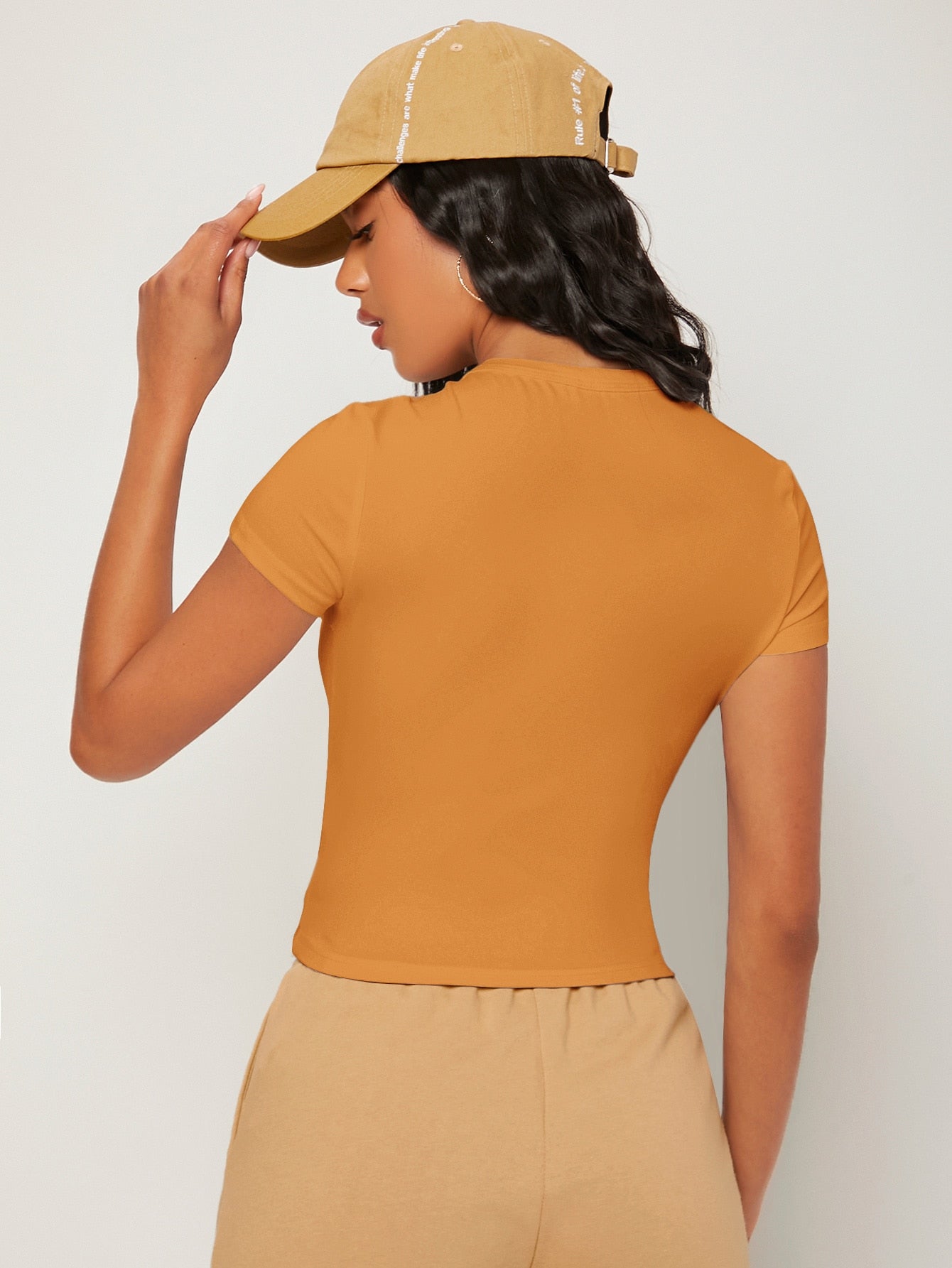 BASICS Solid Form Fitted Tee