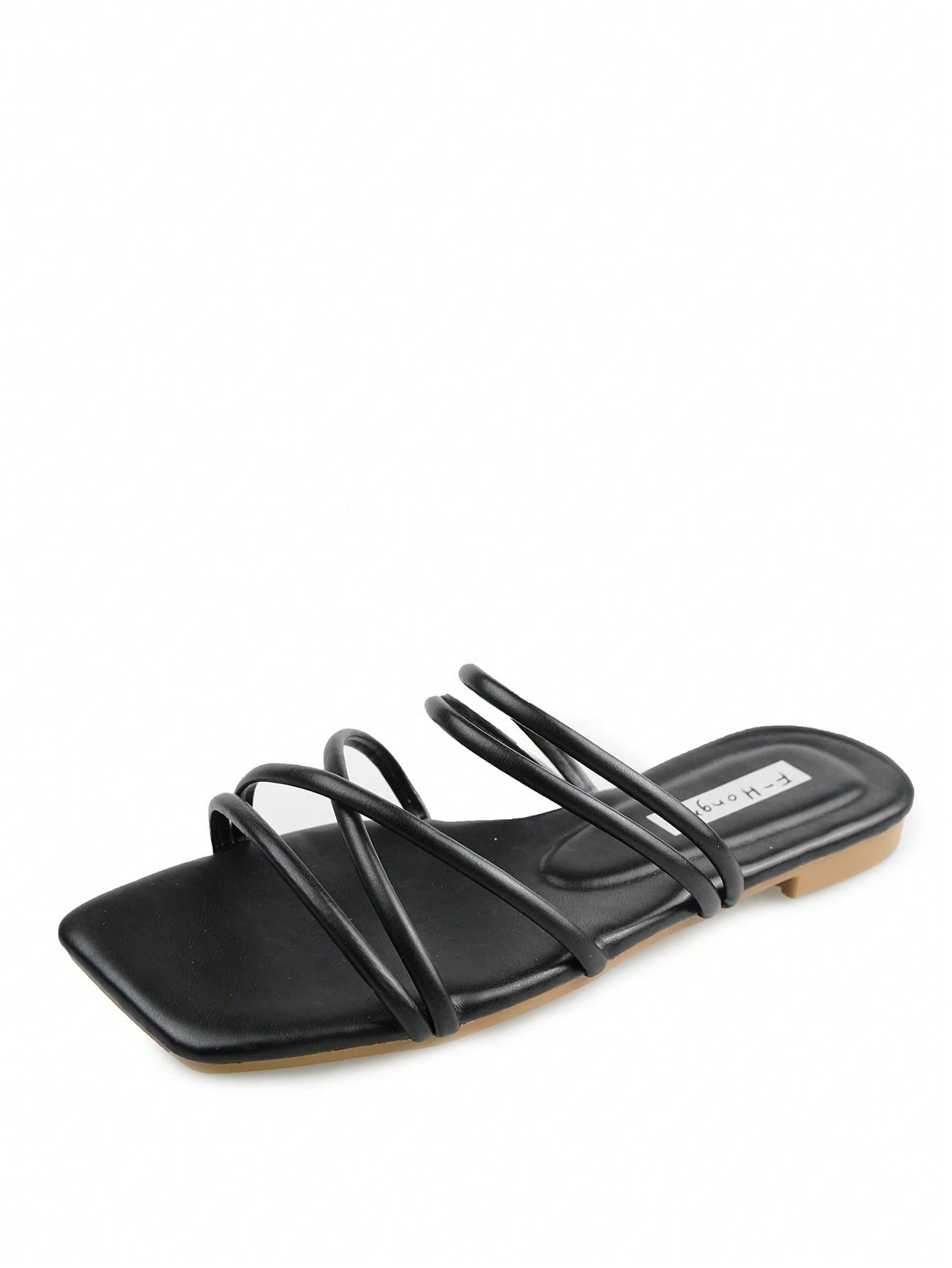 Women Minimalist Thin Strap Slide Sandals, Elegant Summer Flat Sandals