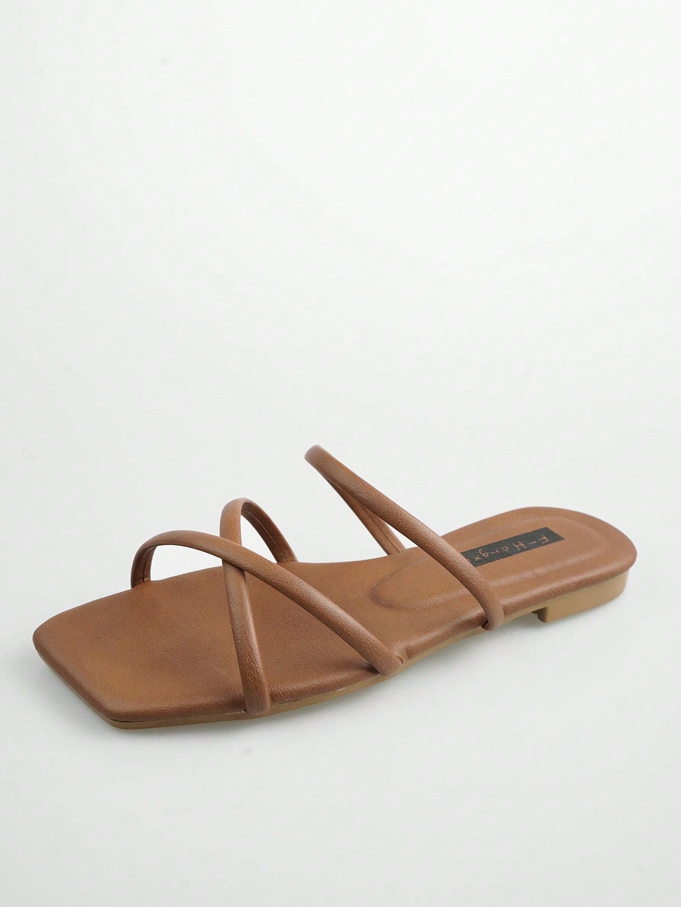 Women Minimalist Thin Strap Slide Sandals, Elegant Summer Flat Sandals