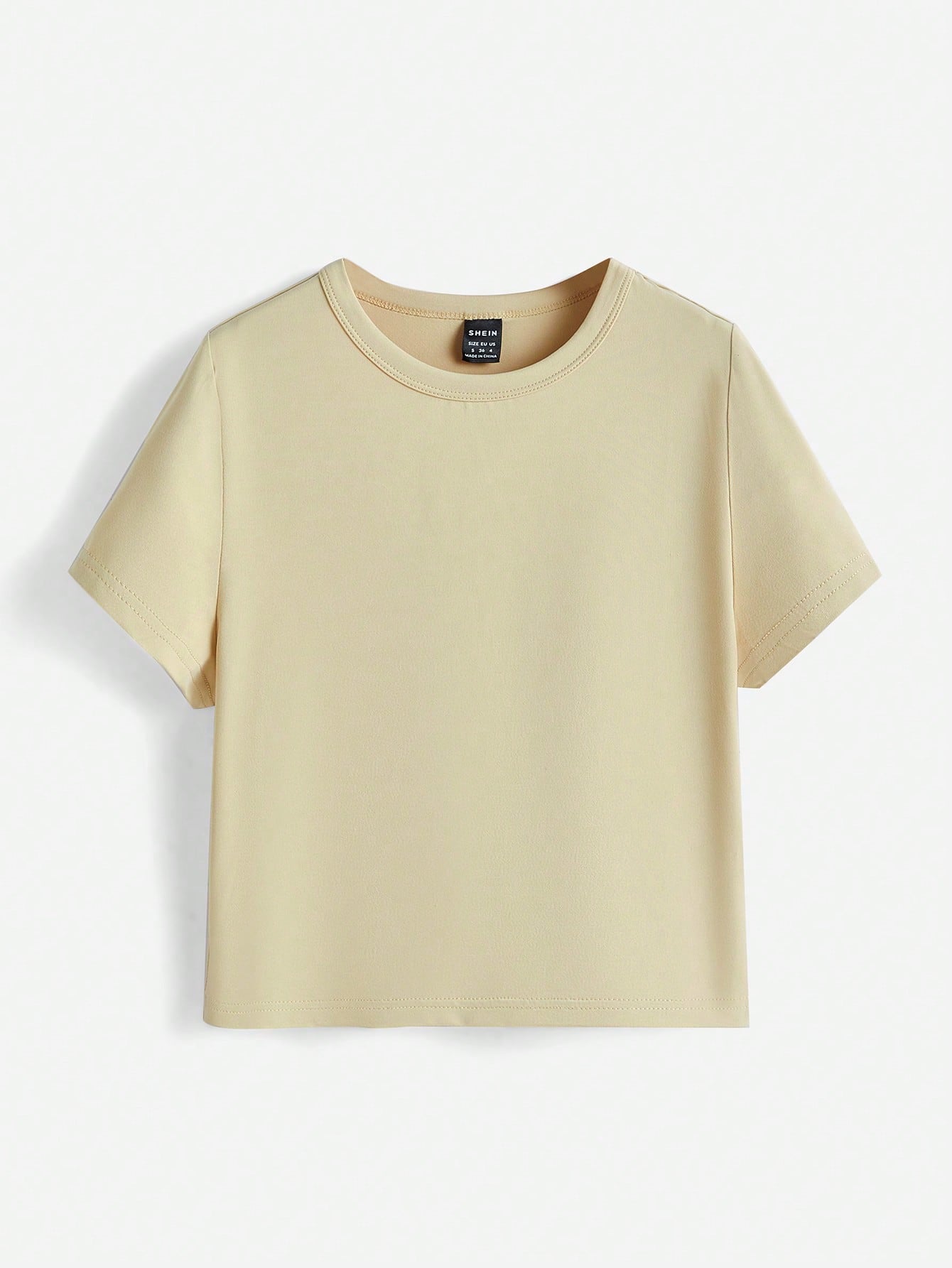BASICS 1pc Solid Form Fitted Tee