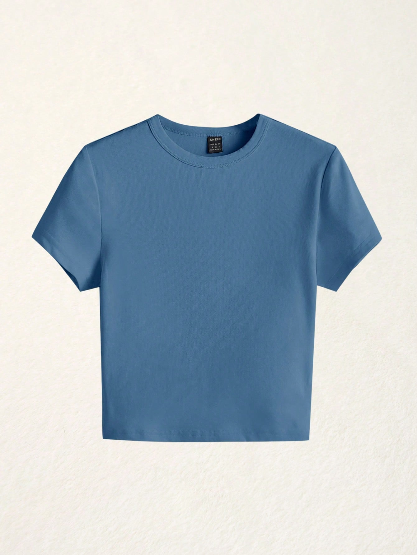BASICS 1pc Solid Form Fitted Tee