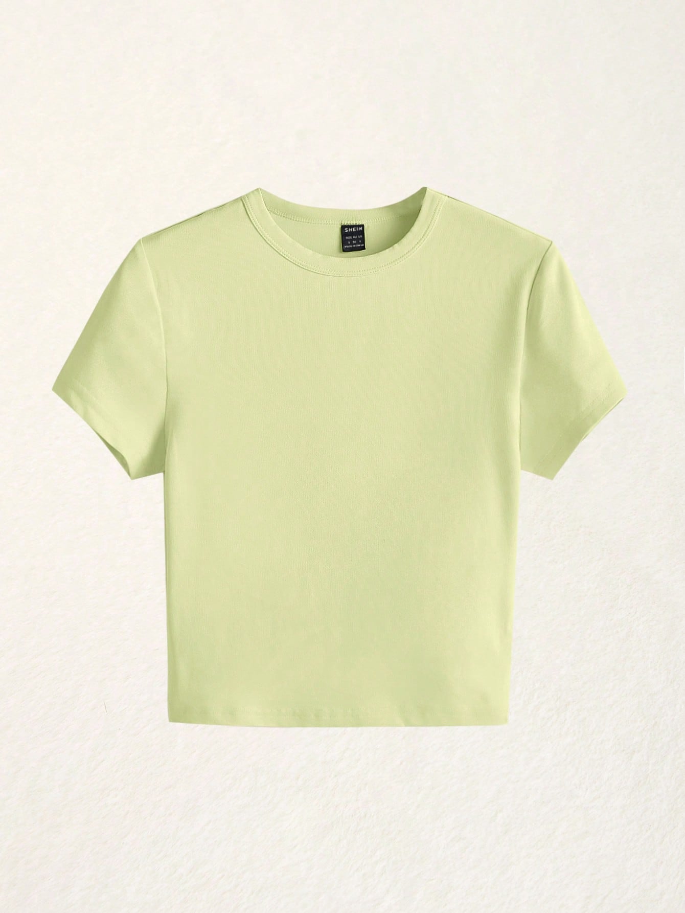 BASICS 1pc Solid Form Fitted Tee