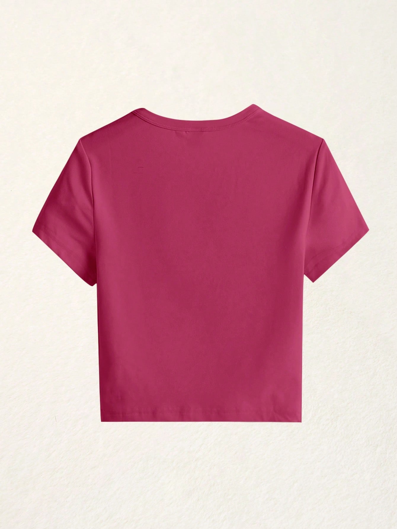 BASICS 1pc Solid Form Fitted Tee