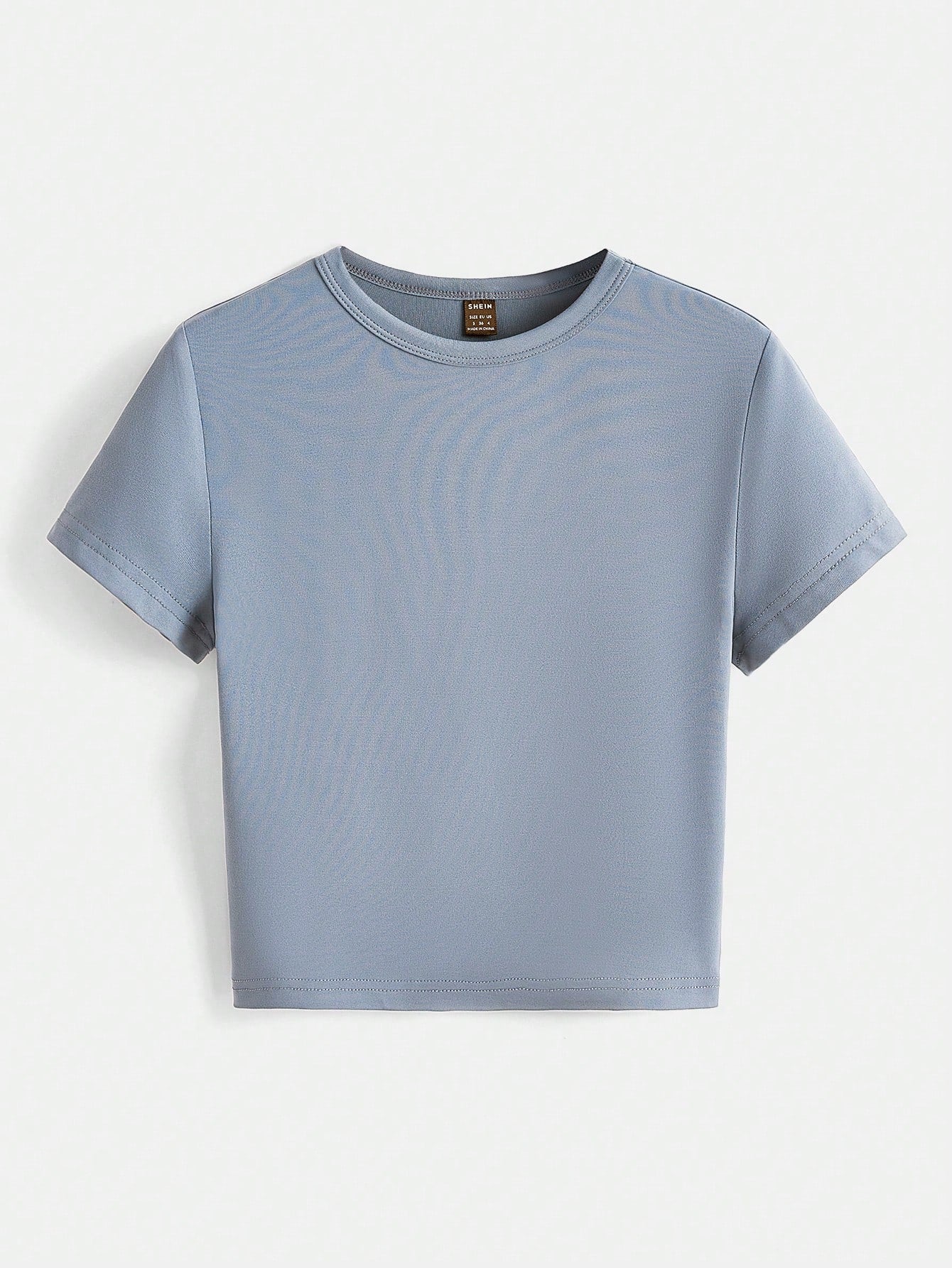 BASICS 1pc Solid Form Fitted Tee