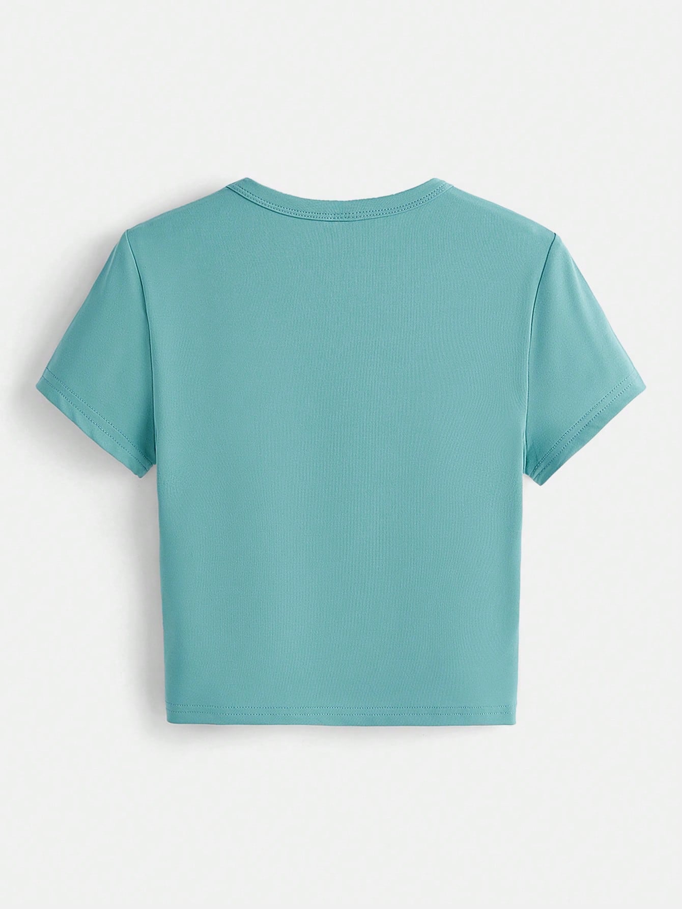 BASICS 1pc Solid Form Fitted Tee