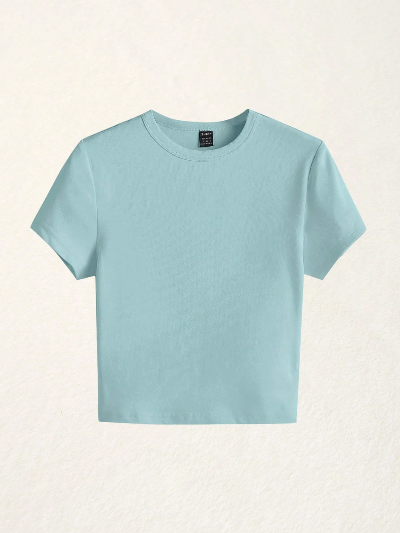 BASICS 1pc Solid Form Fitted Tee