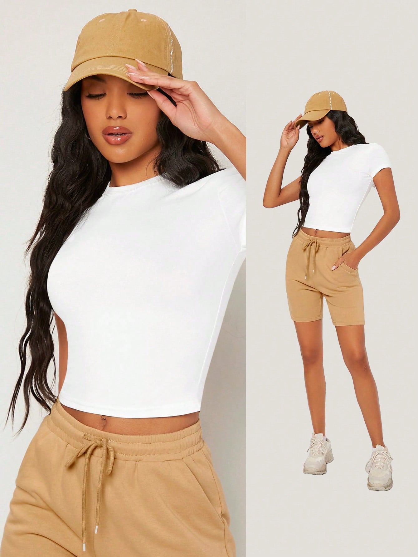 BASICS Solid Form Fitted Tee