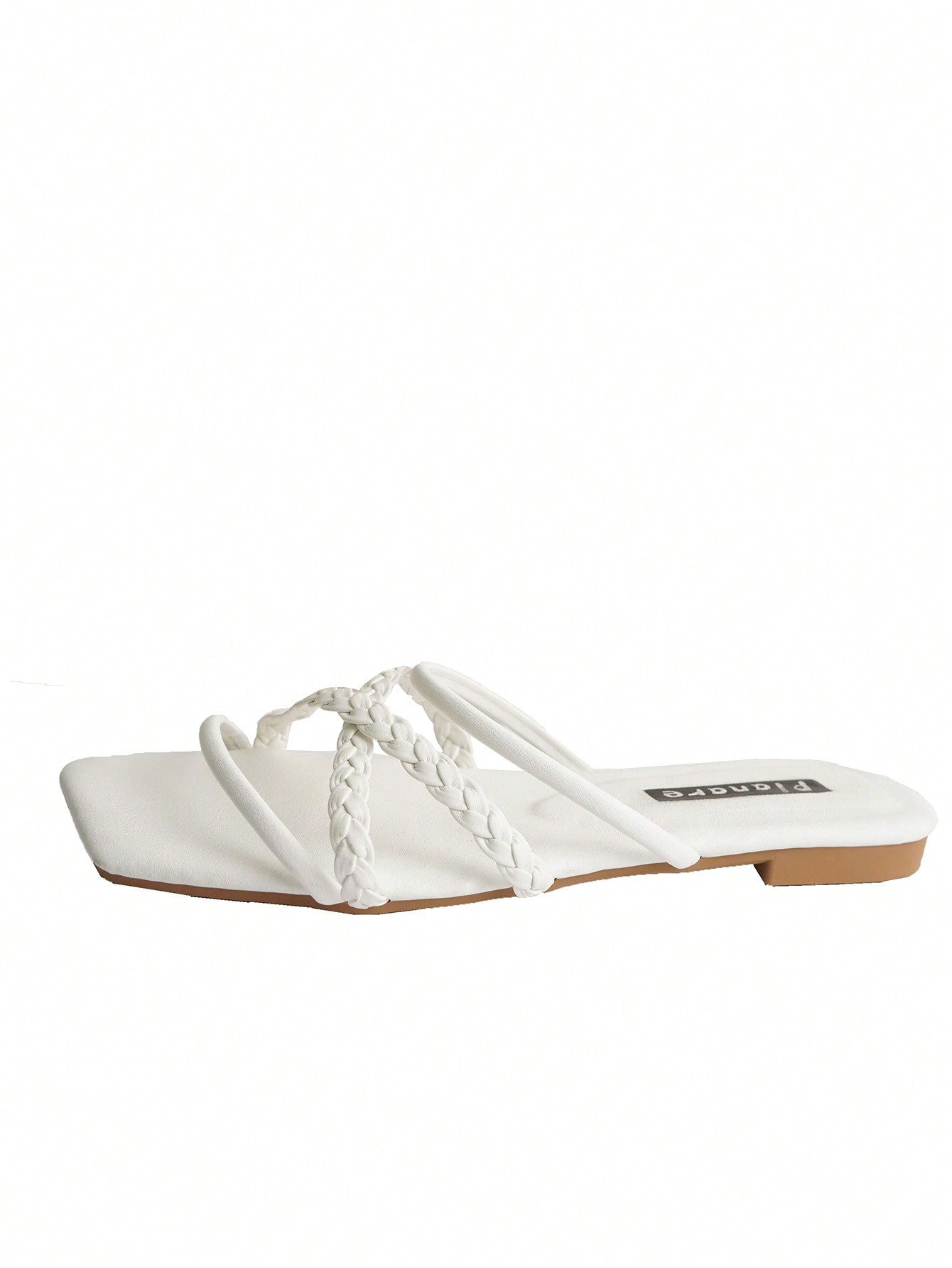 Women Minimalist Thin Strap Slide Sandals, Elegant Summer Flat Sandals