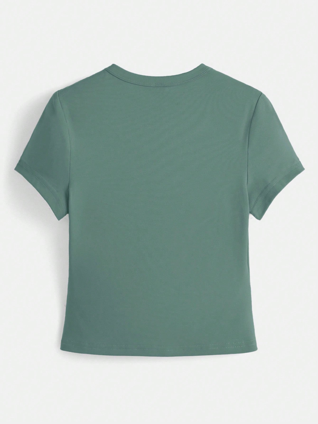 BASICS 1pc Solid Form Fitted Tee