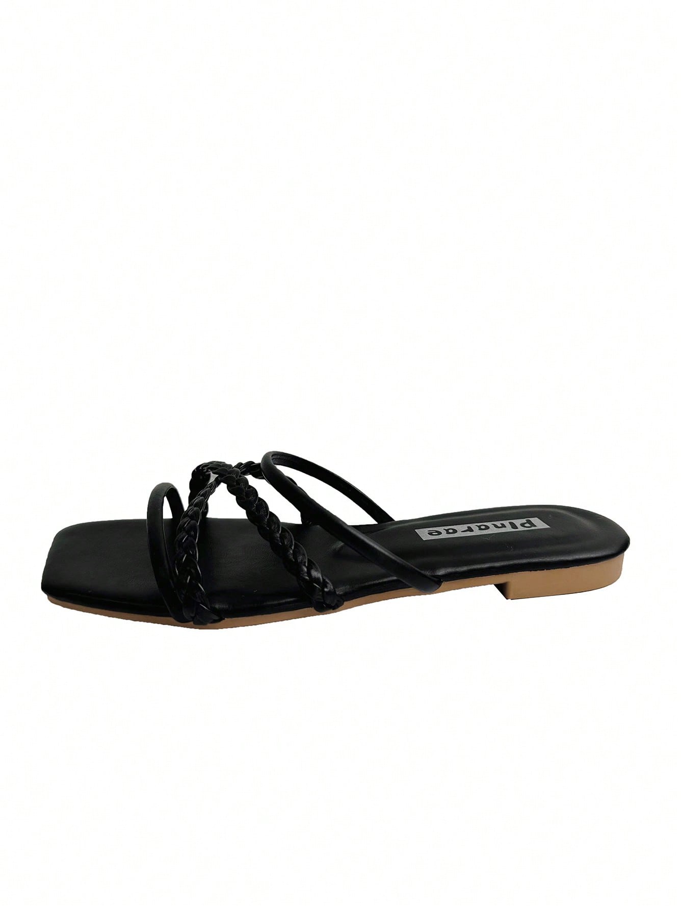 Women Minimalist Thin Strap Slide Sandals, Elegant Summer Flat Sandals