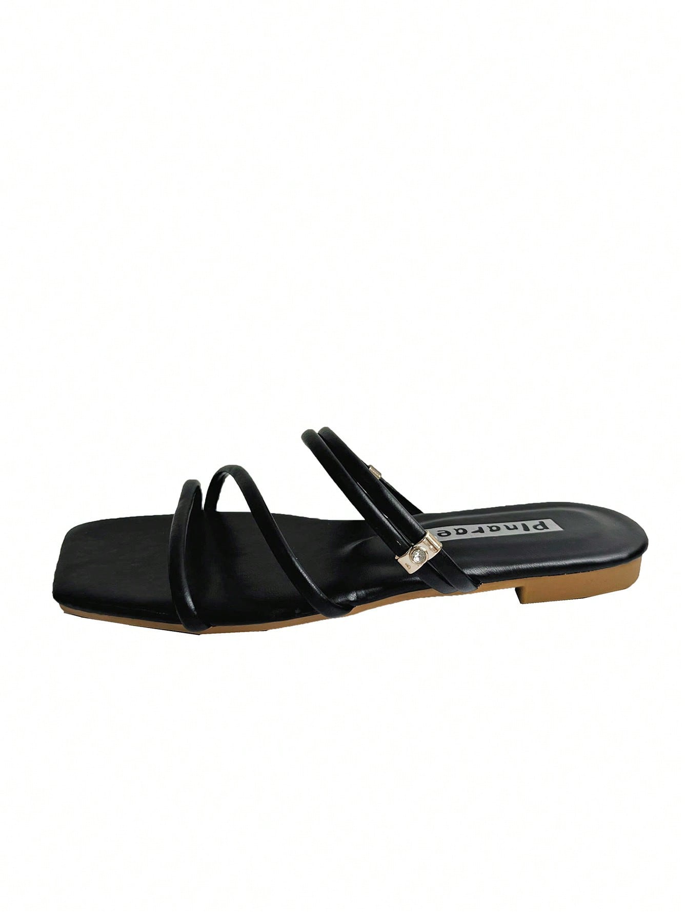 Women Minimalist Thin Strap Slide Sandals, Elegant Summer Flat Sandals