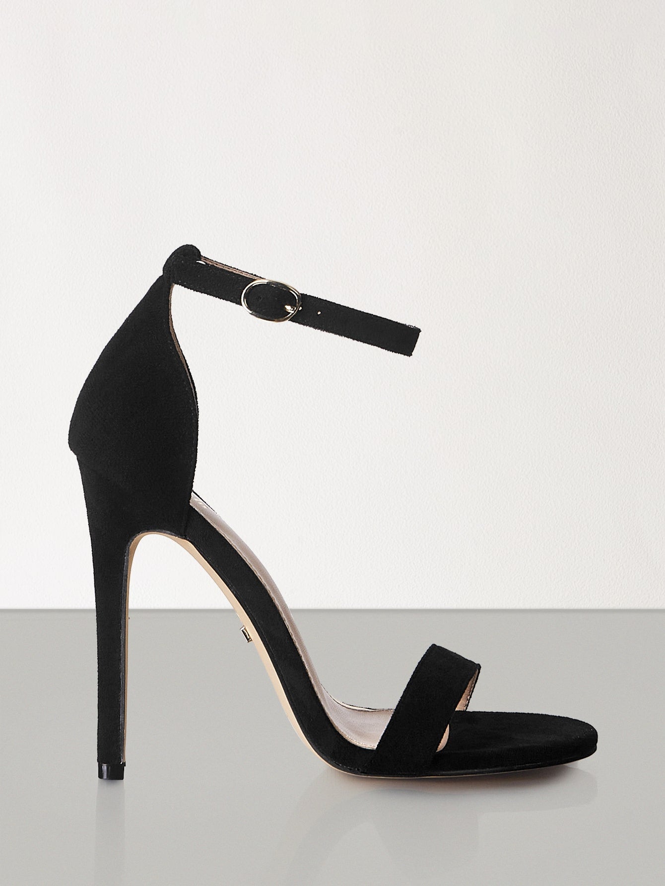 BIZwear Women Minimalist Stiletto Heeled Ankle Strap Sandals, Elegant Summer Heeled Sandals