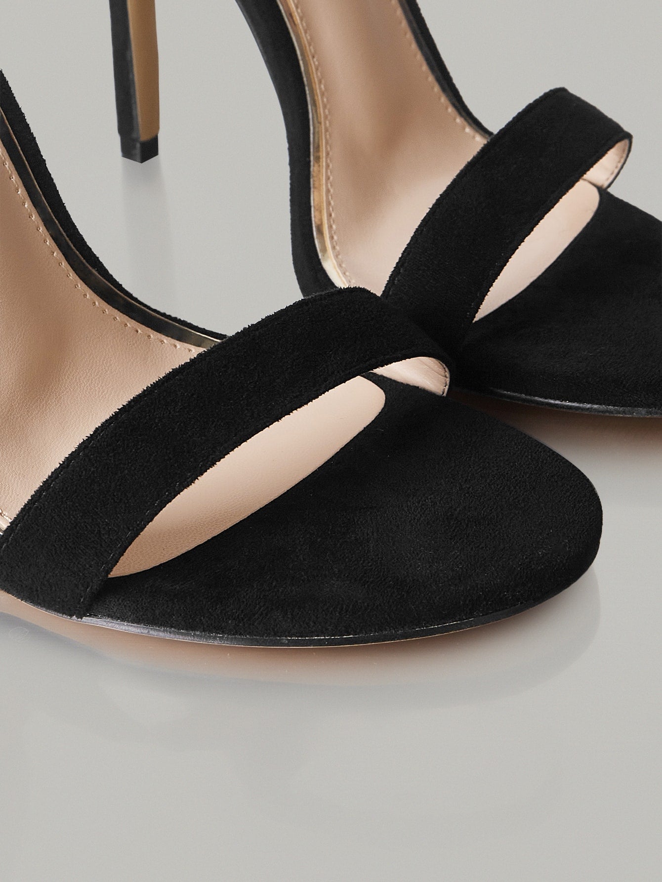 BIZwear Women Minimalist Stiletto Heeled Ankle Strap Sandals, Elegant Summer Heeled Sandals