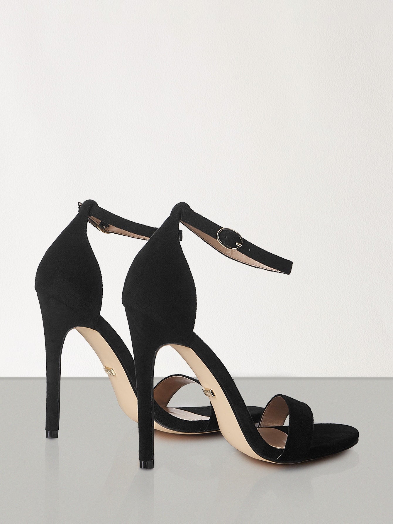 BIZwear Women Minimalist Stiletto Heeled Ankle Strap Sandals, Elegant Summer Heeled Sandals