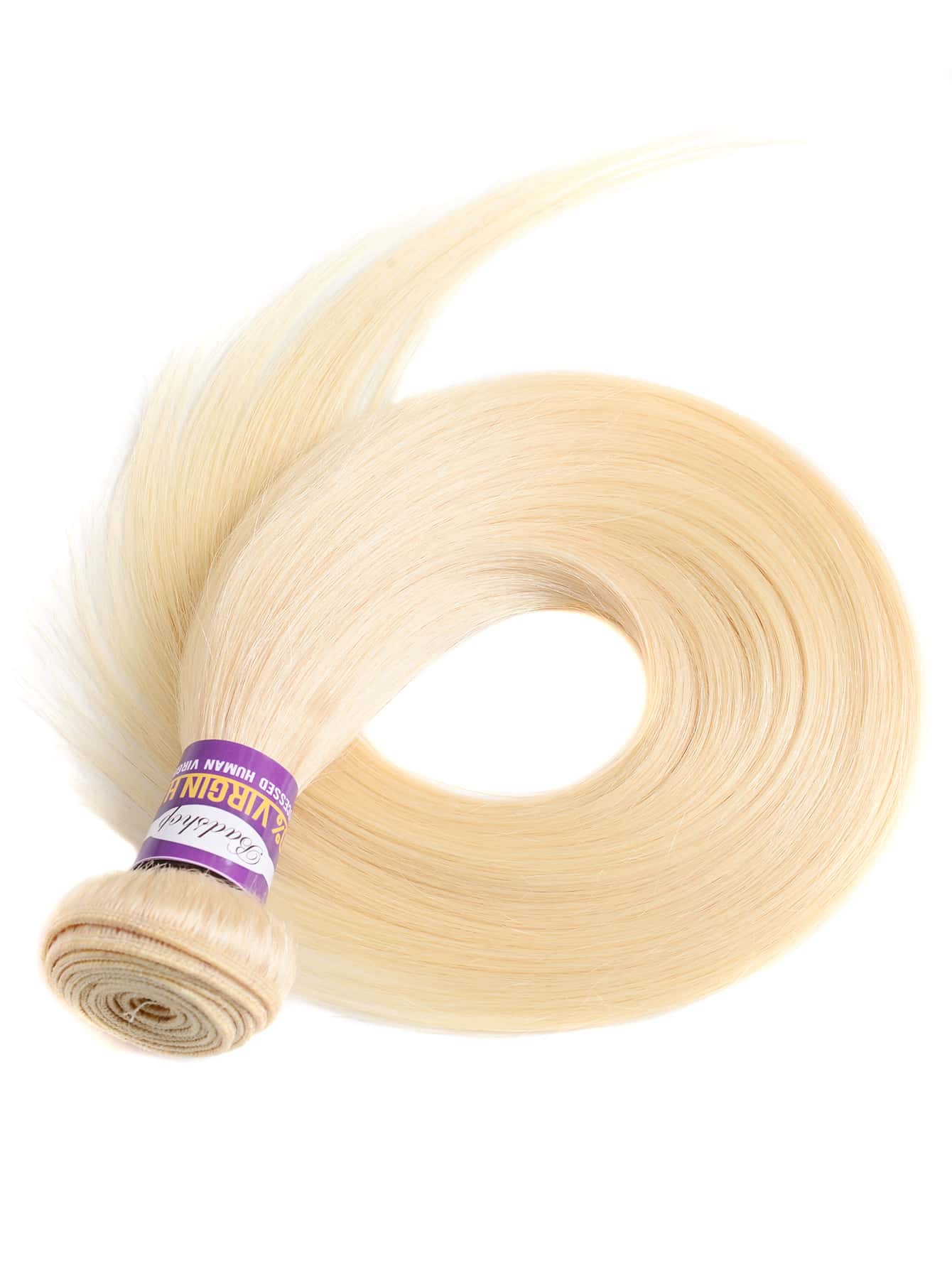1pc 613 Blonde Straight Virgin Human Hair Bundles Extension 8-30 Inch Weave Bundles Weft Hair Extension For Women Blonde Color