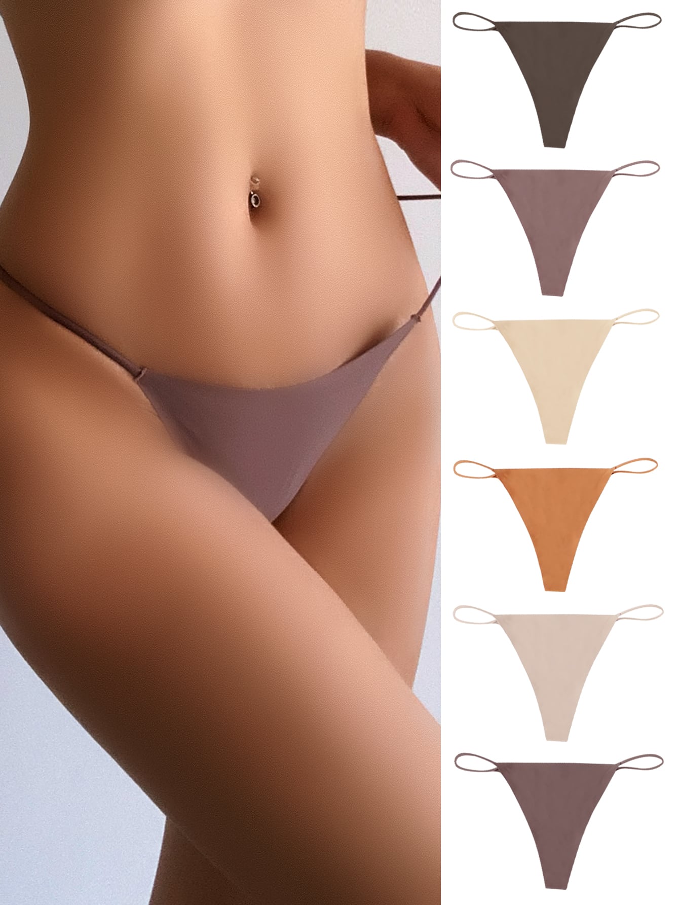 6pack No Show Panty Set