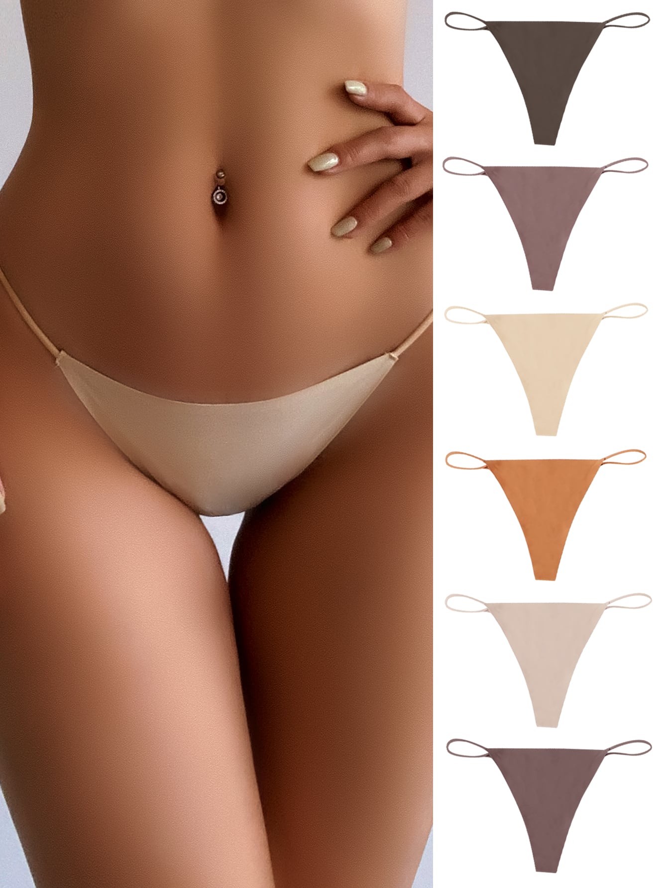 6pack No Show Panty Set