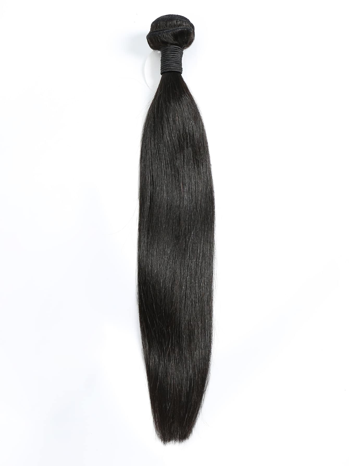 1Pc Straight Human Hair Bundles Weave Natural Black Color 12-38 Inch Extension For Women
