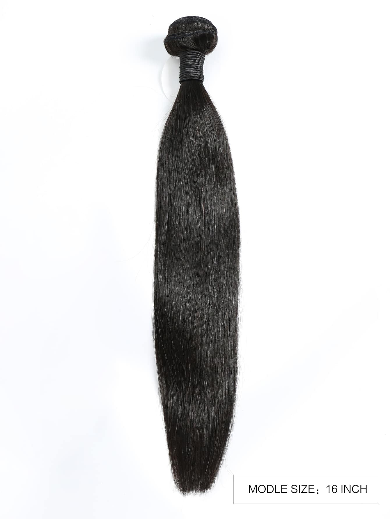 1Pc Straight Human Hair Bundles Weave Natural Black Color 12-38 Inch Extension For Women