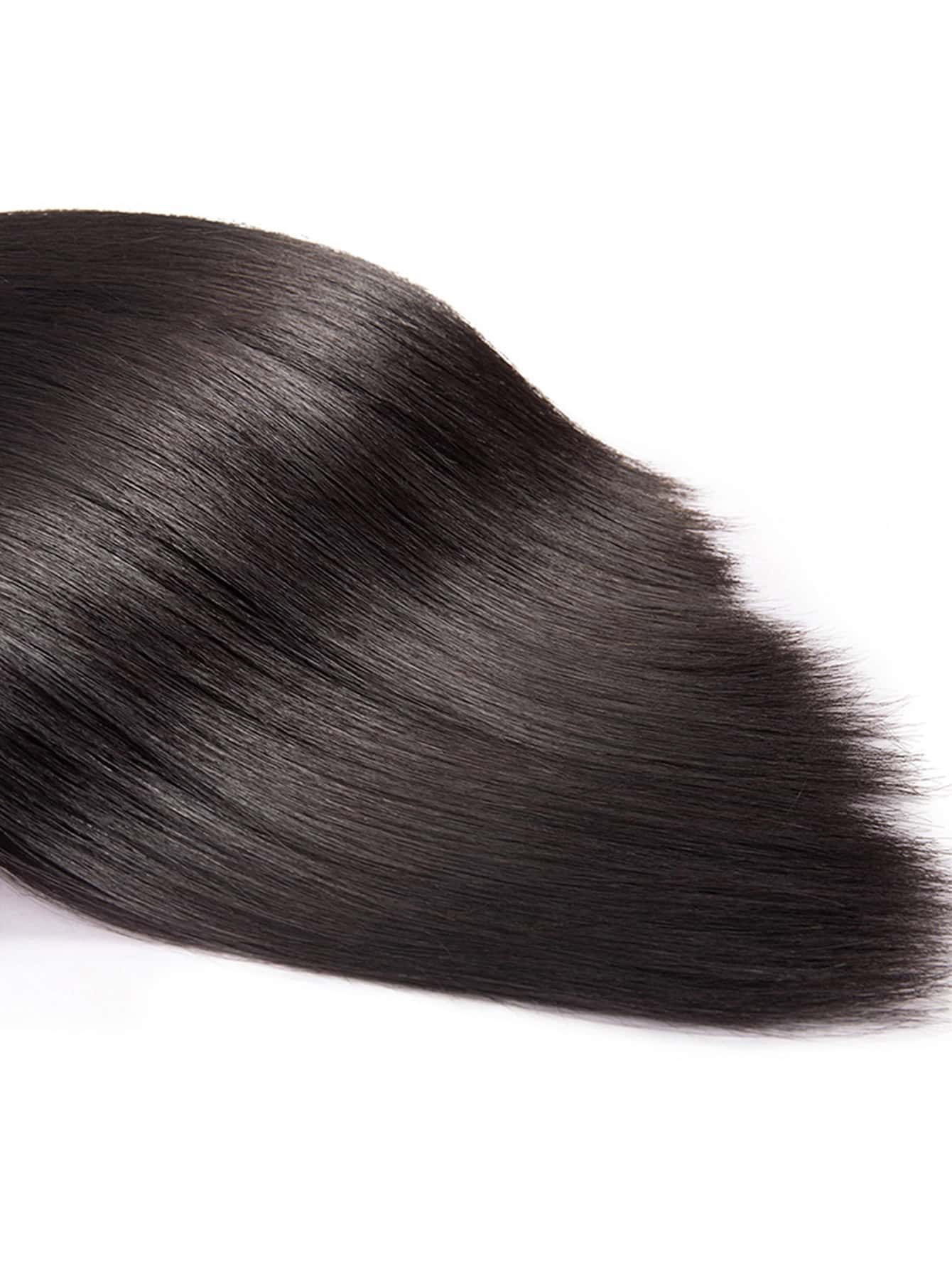 1Pc Straight Human Hair Bundles Weave Natural Black Color 12-38 Inch Extension For Women
