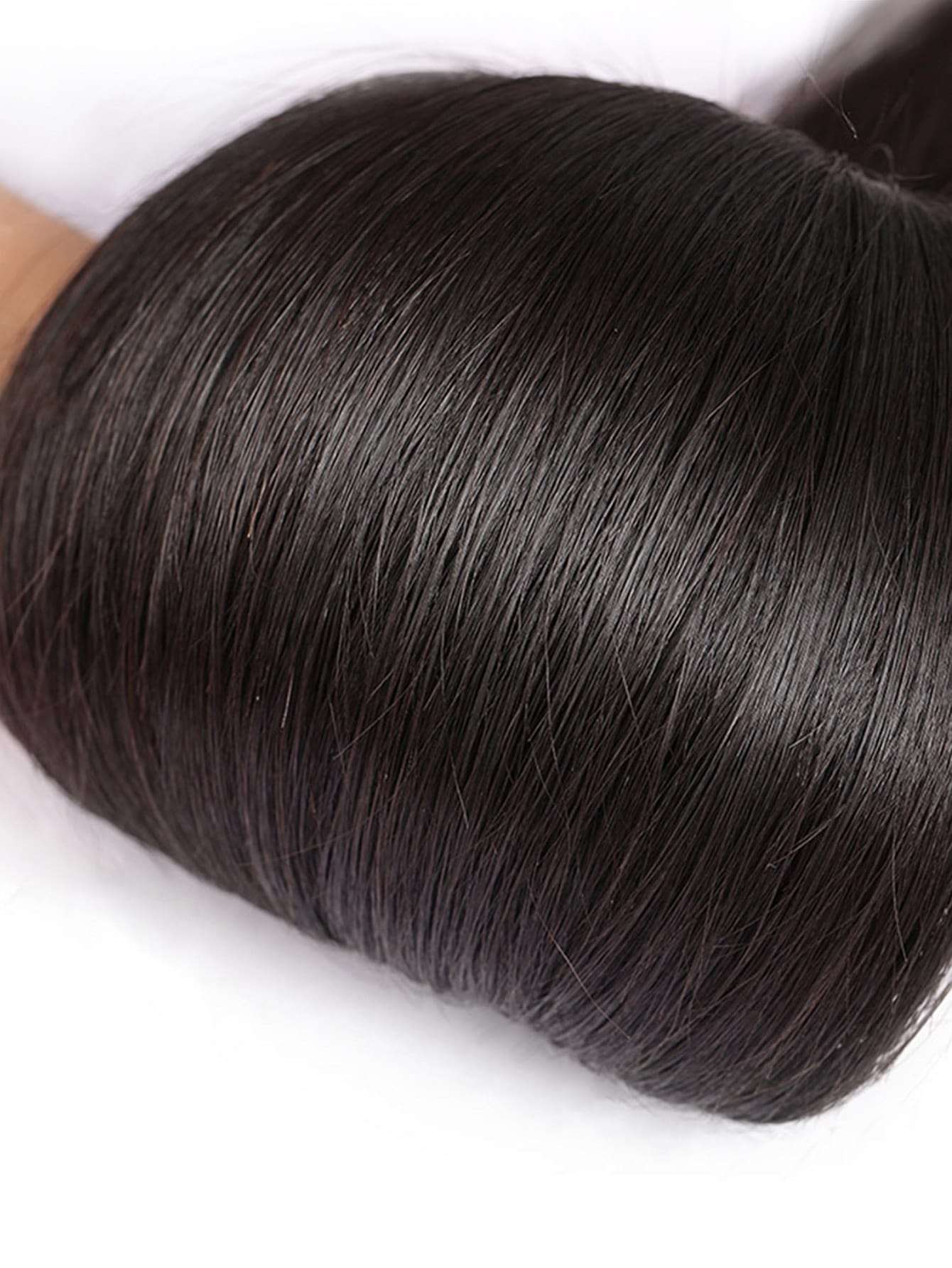 1Pc Straight Human Hair Bundles Weave Natural Black Color 12-38 Inch Extension For Women