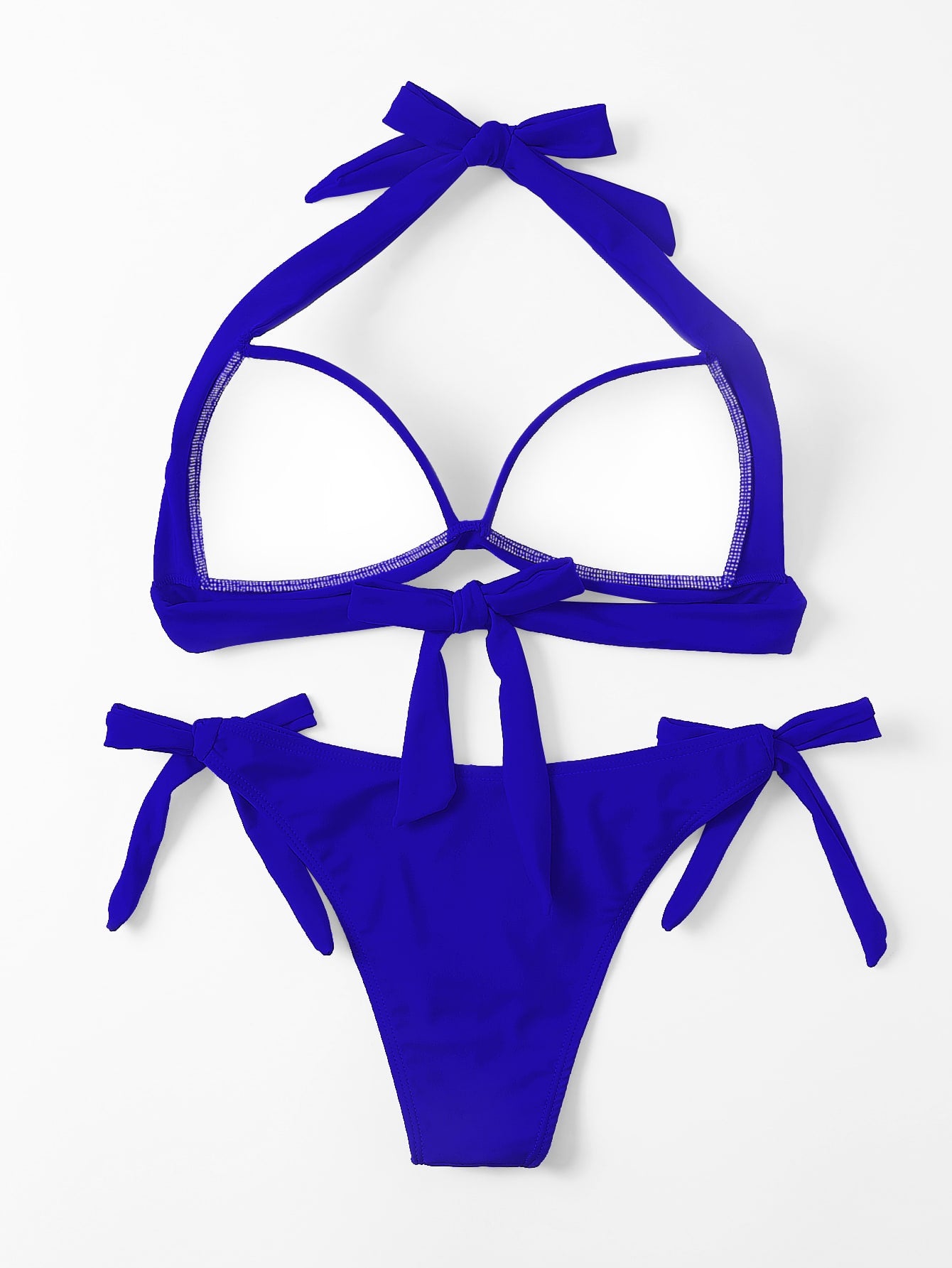 Swim Basics Halter Tie Side Bikini Swimsuit