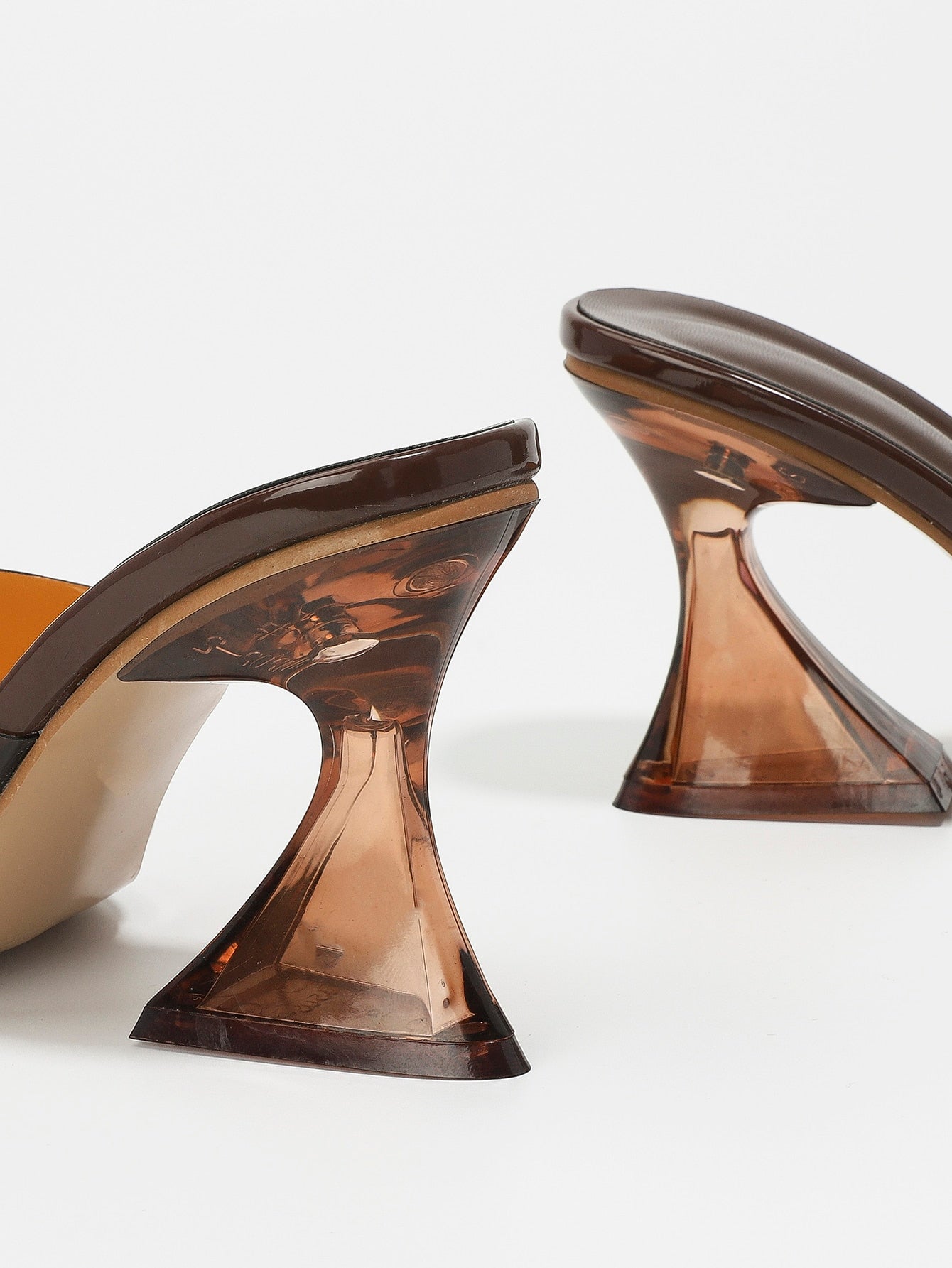 Women Crocodile Embossed Sculptural Heeled Mule Sandals, Elegant Outdoor Heeled Sandals