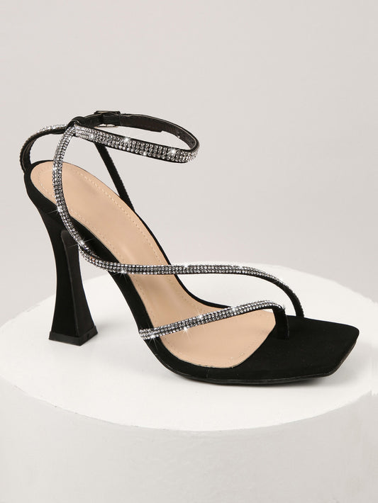 Open Toe Ankle Strap High Heels