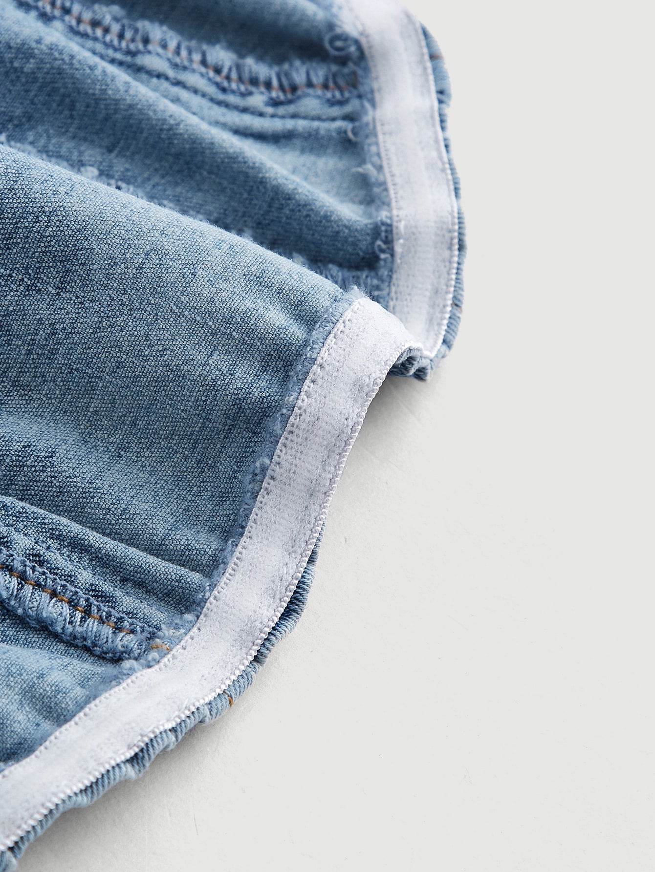 MOD Zip Back Tube Denim Top