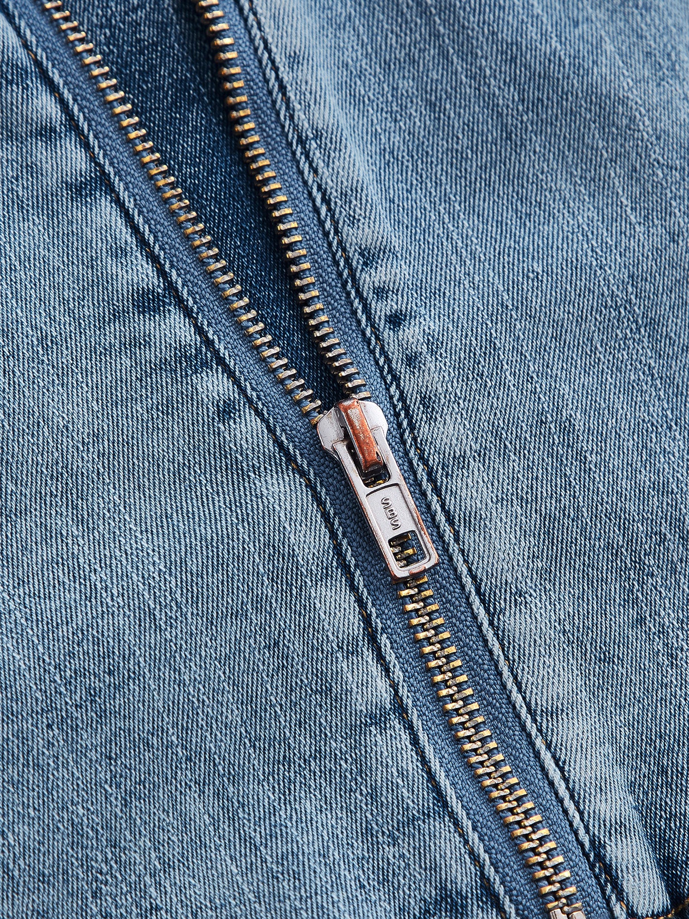 MOD Zip Back Tube Denim Top