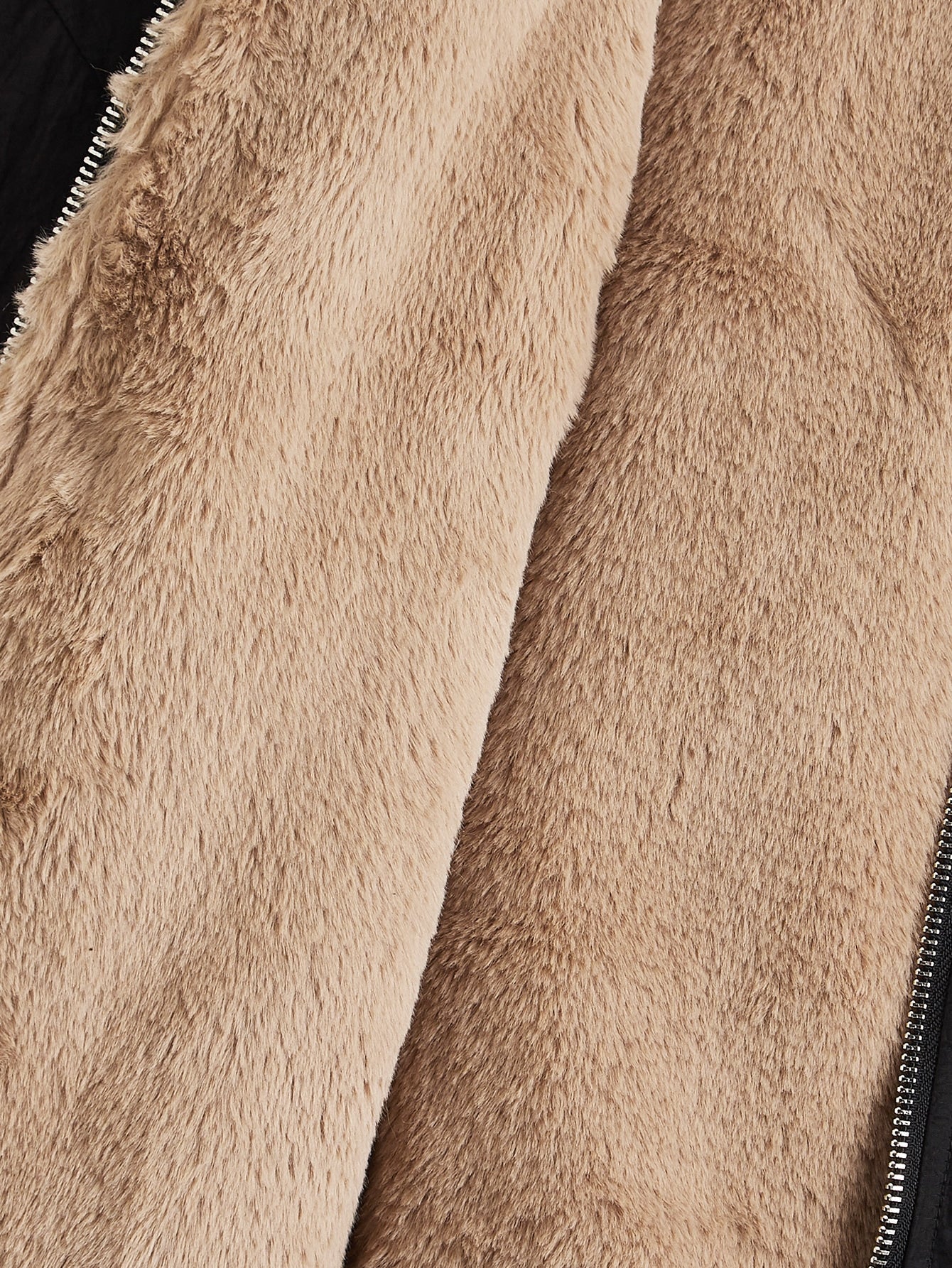 EZwear Plus Drop Shoulder Teddy Lined Hooded Jacket