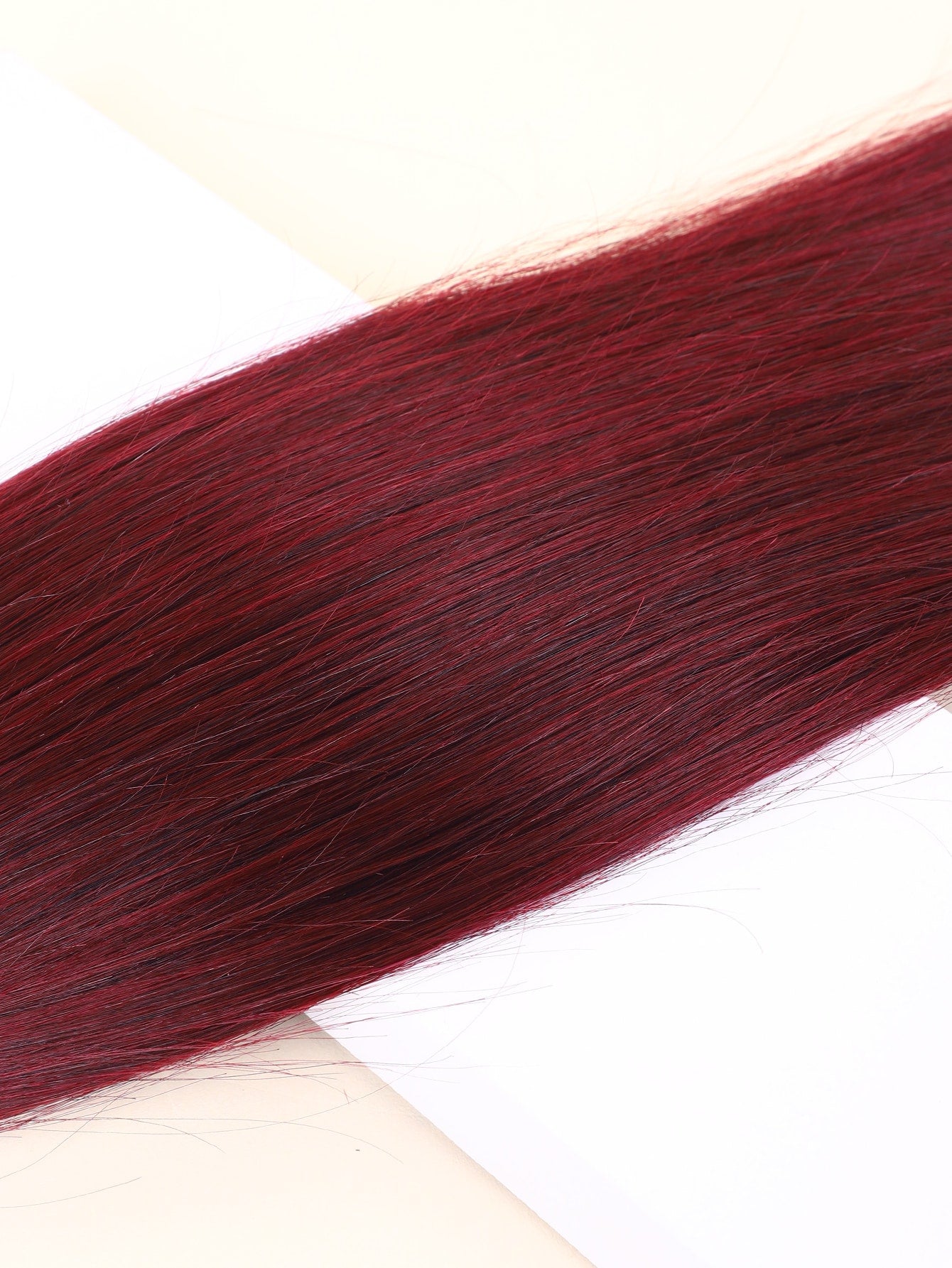 1Pc Straight Human Hair Weave Bundles Burg 530# Color 10-18 Inch Human Hair Extension