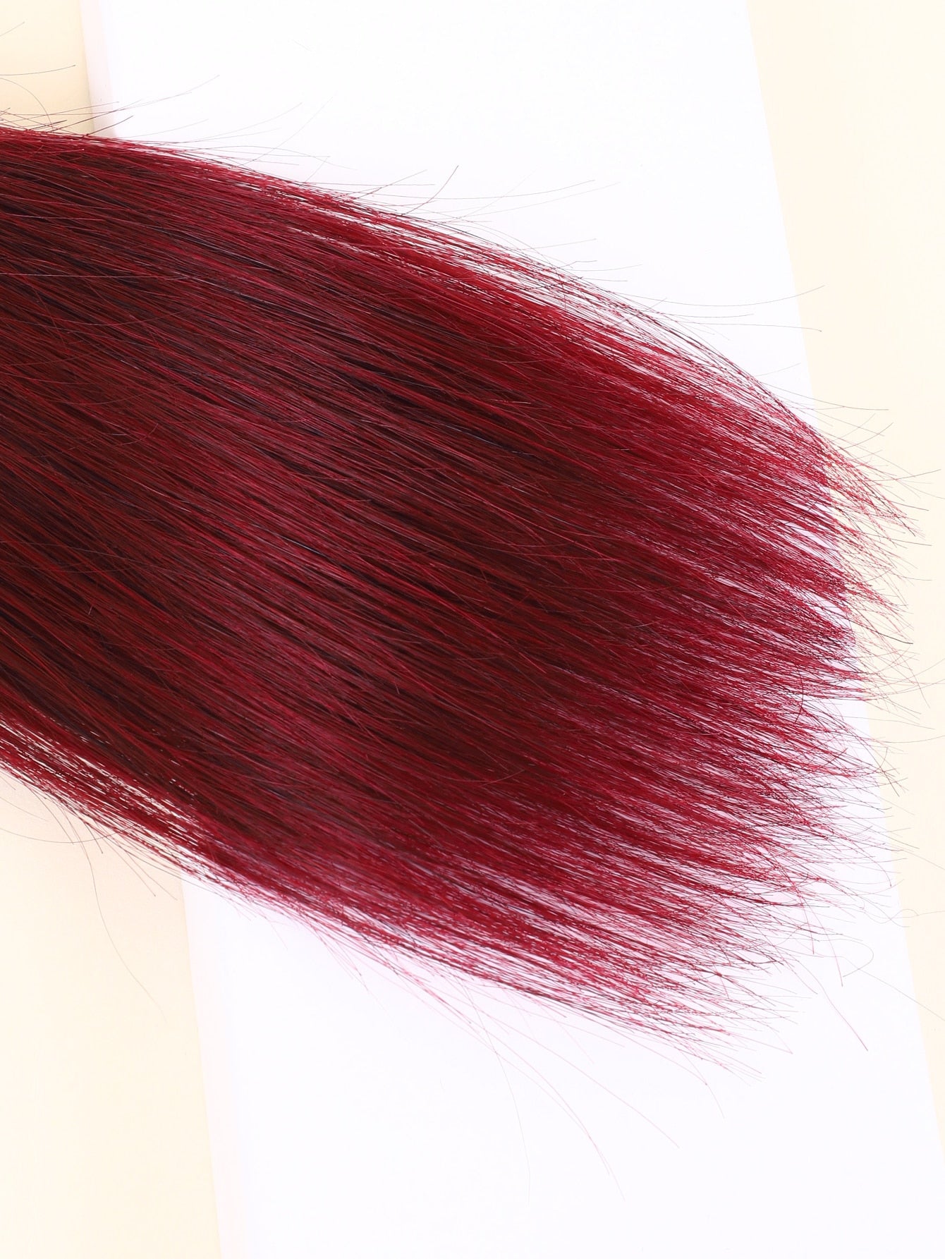 1Pc Straight Human Hair Weave Bundles Burg 530# Color 10-18 Inch Human Hair Extension