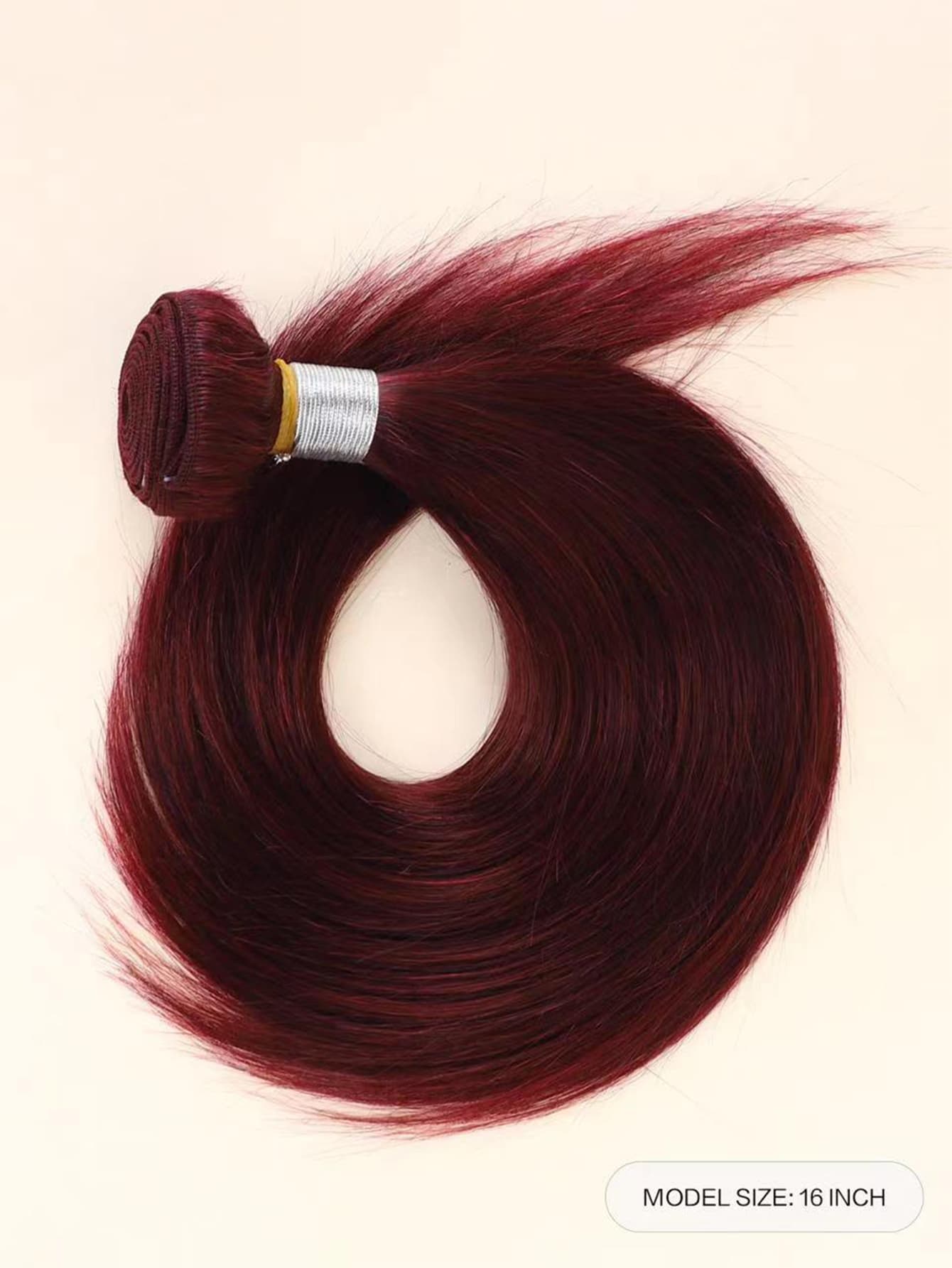 1Pc Straight Human Hair Weave Bundles Burg 530# Color 10-18 Inch Human Hair Extension