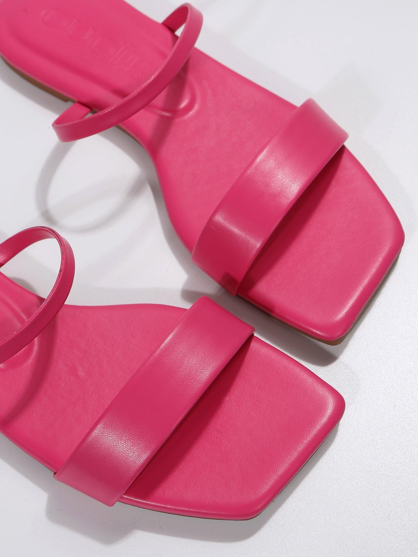 Women Minimalist Double Strap Slide Sandals