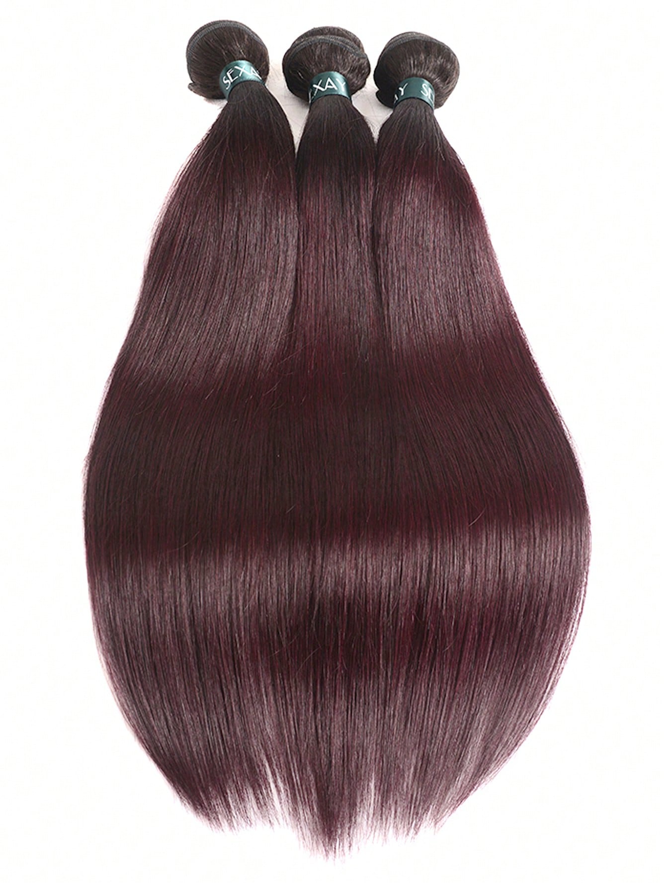 1Pc Ombre Straight Human Bundles Hair Ombre 99JA Virgin Bundles Hair 1B/99JA 100% Unprocessed Ombre 1 Bundle Extension for Women