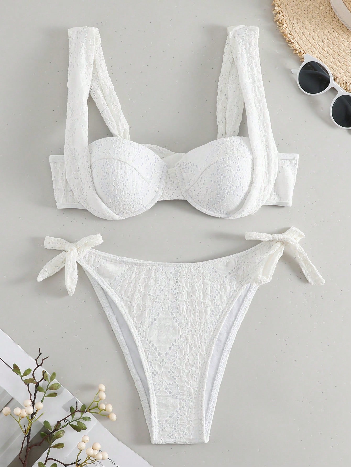 Swim SXY Schiffy Underwire Tie Side Bikini Swimsuit