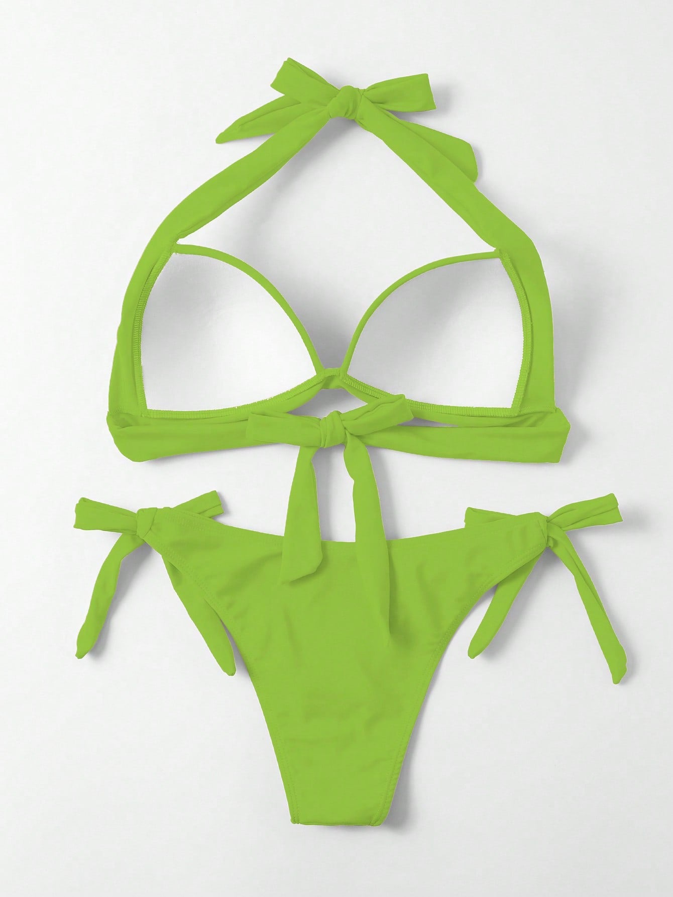 Swim Basics Halter Tie Side Bikini Swimsuit