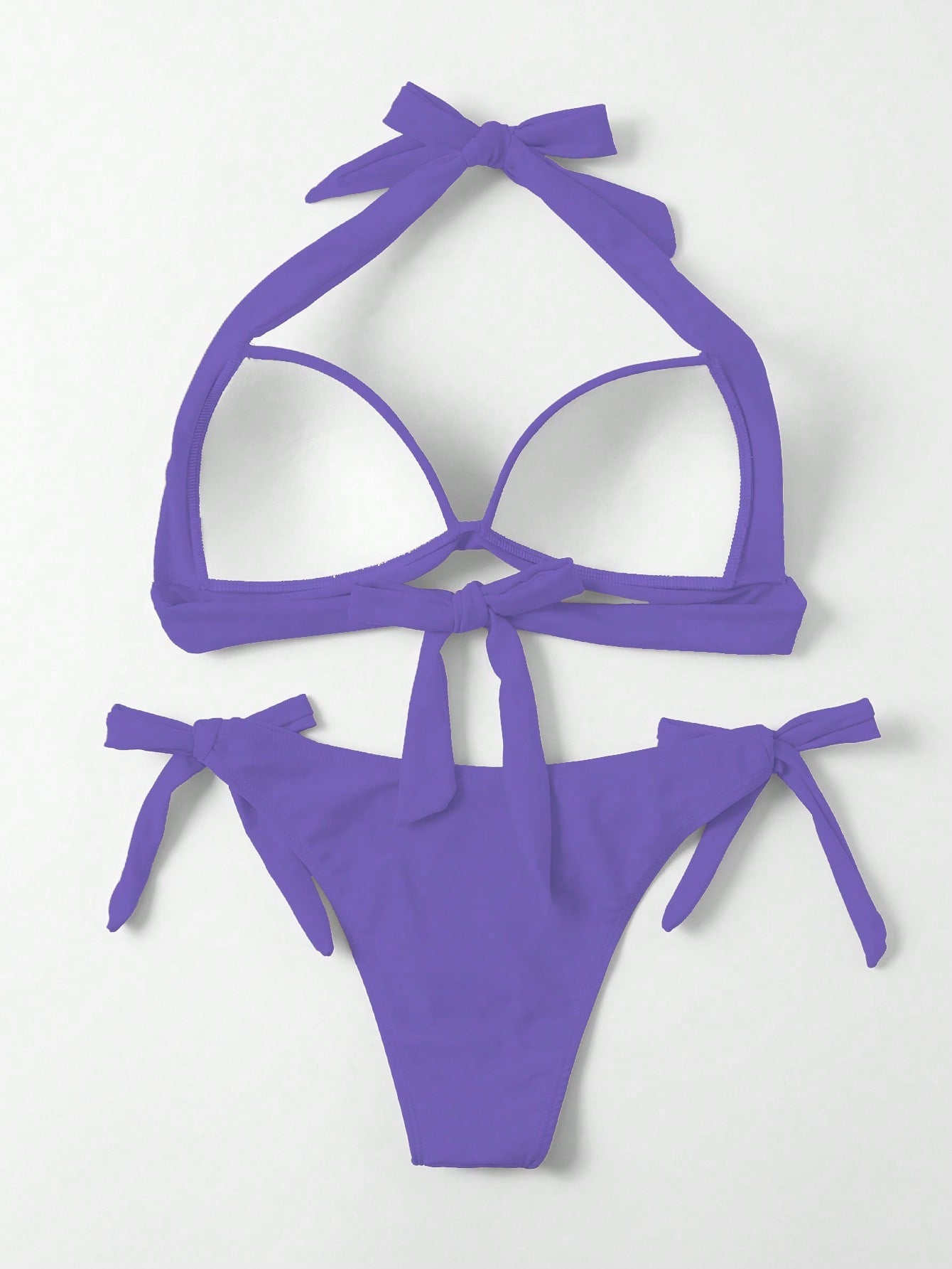 Swim Basics Halter Tie Side Bikini Swimsuit