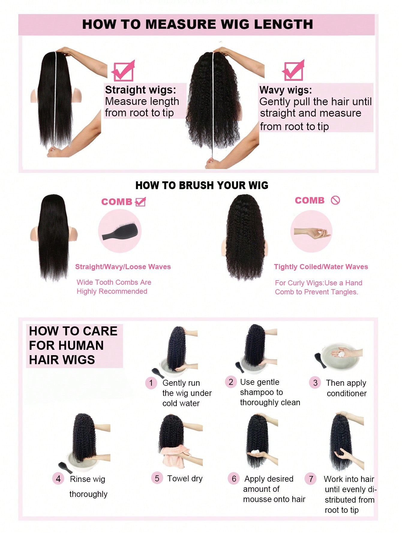 1pc Kinky Straight Human Hair Bundles 1 Bundle Hair Extension Real Hair Weave Double Weft Bundles Extension Daily Use  Natural Black Color