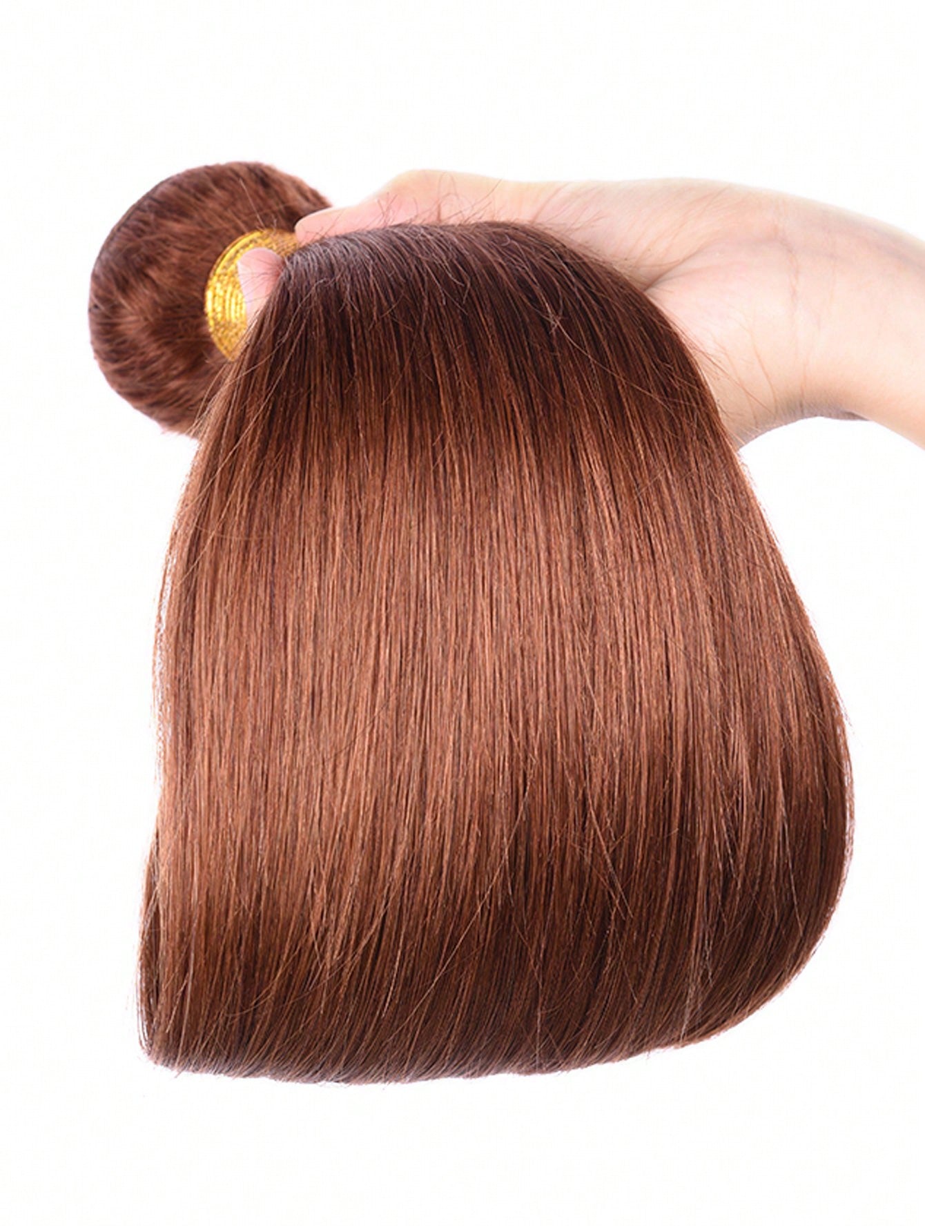 Medium Brown Reddish Color 4# Virgin Human Hair Weave Bundles Plain Color Silky Straight Hair Weft 10-24 inches