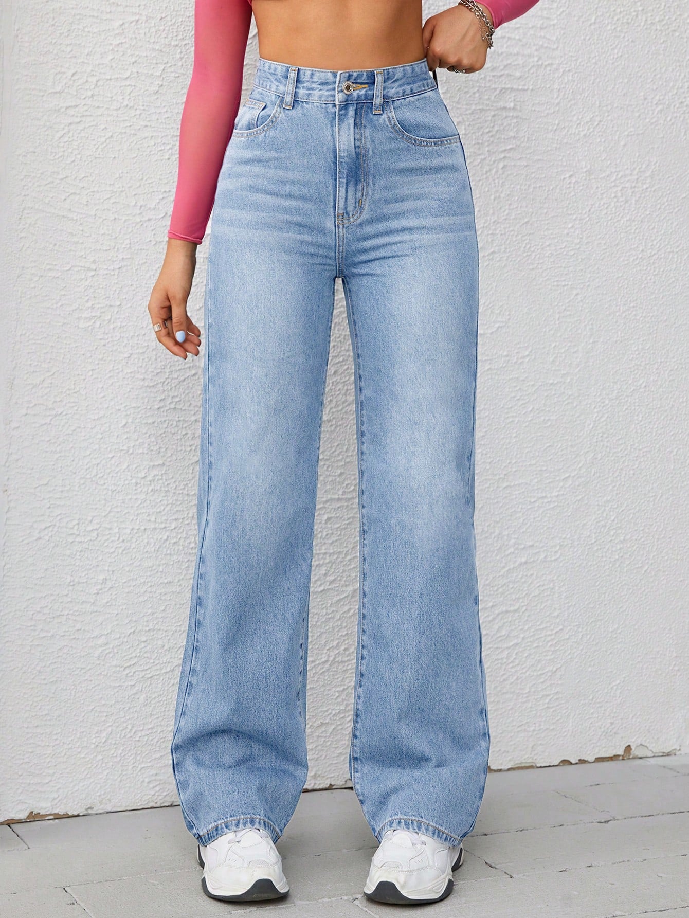 High Waist Wide Leg Jeans