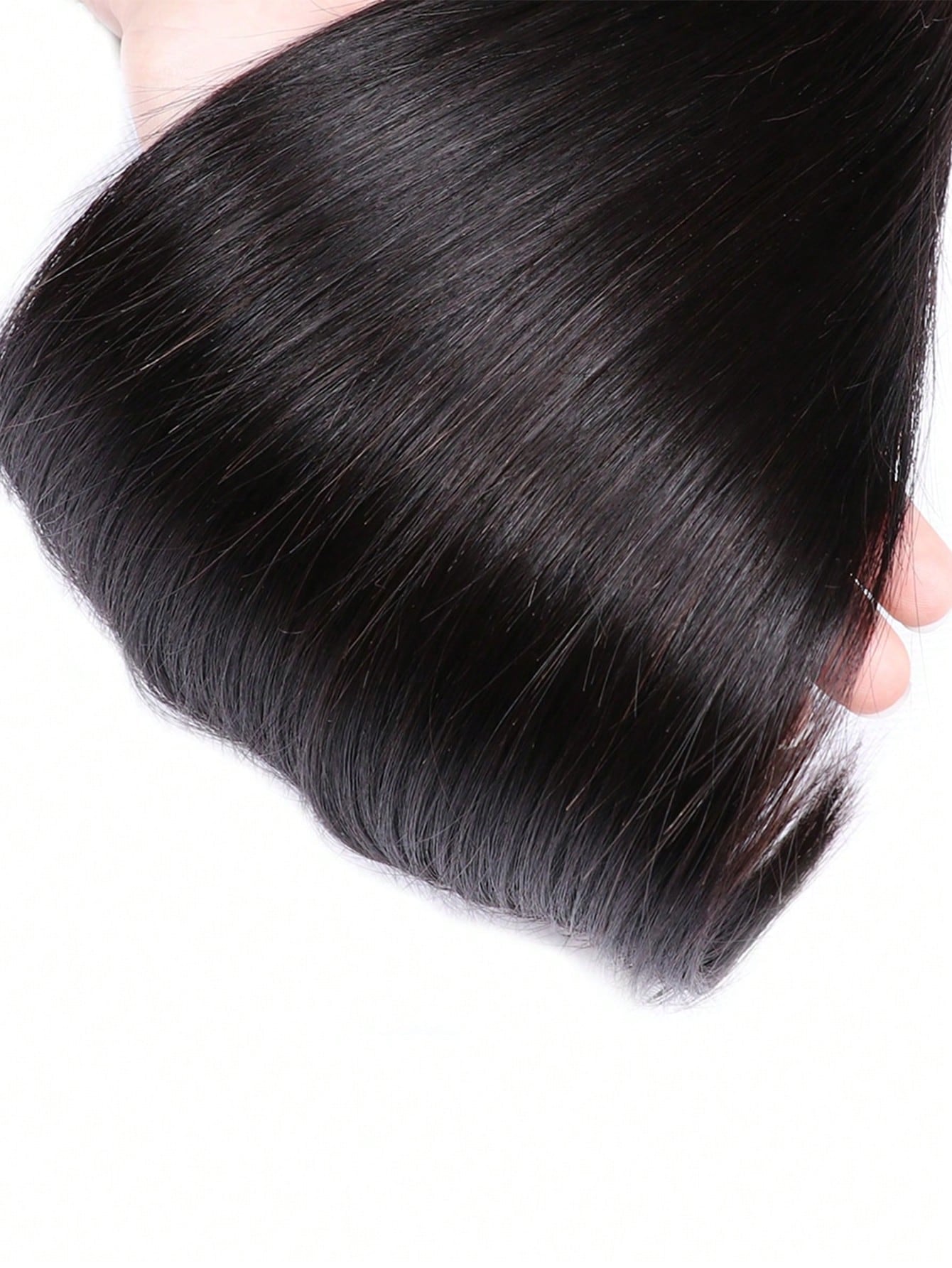 4pcs long straight bundles with 4 X 4 lace closure natural black virgin human hair Extensions