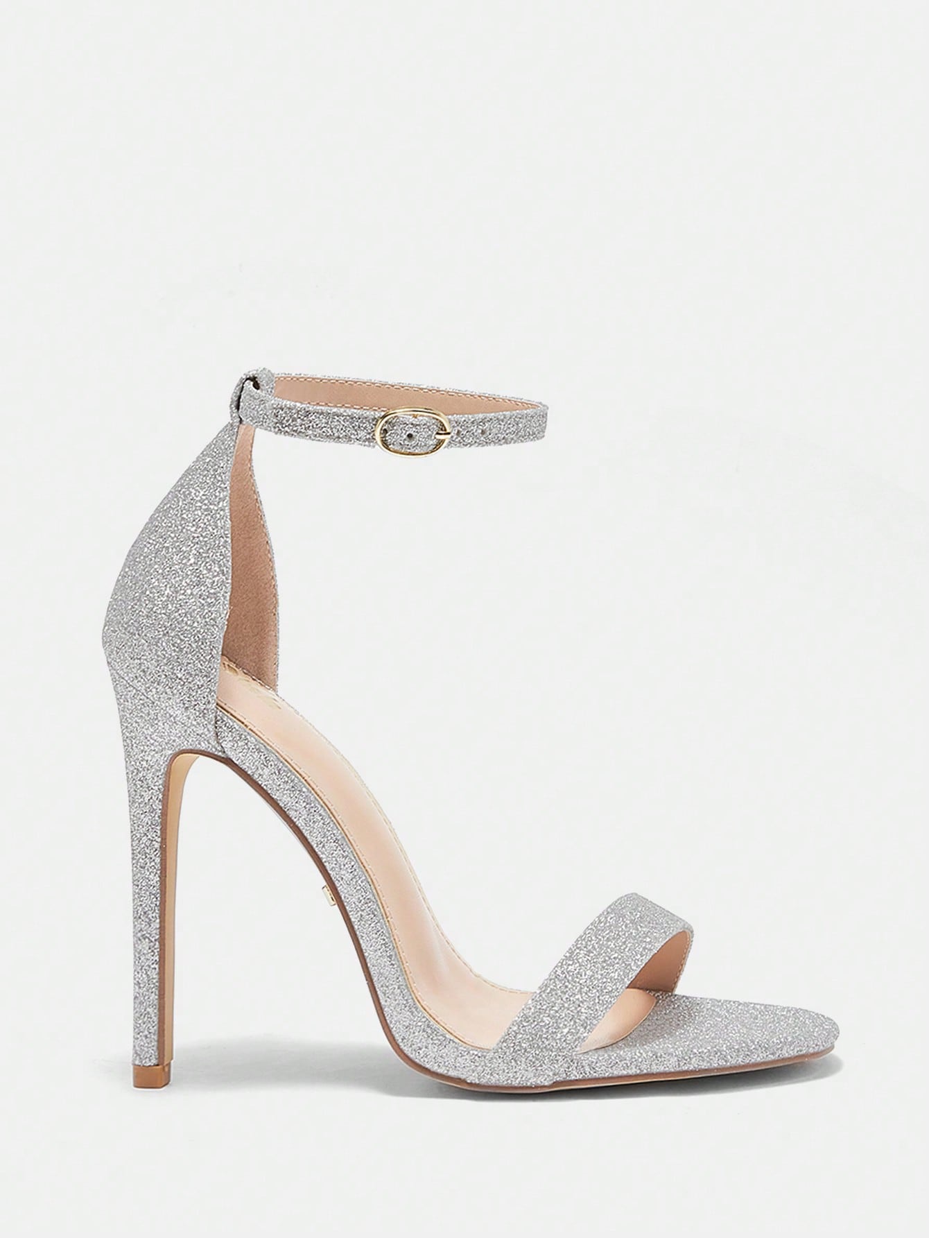 BIZwear Women Minimalist Stiletto Heeled Ankle Strap Sandals, Elegant Summer Heeled Sandals