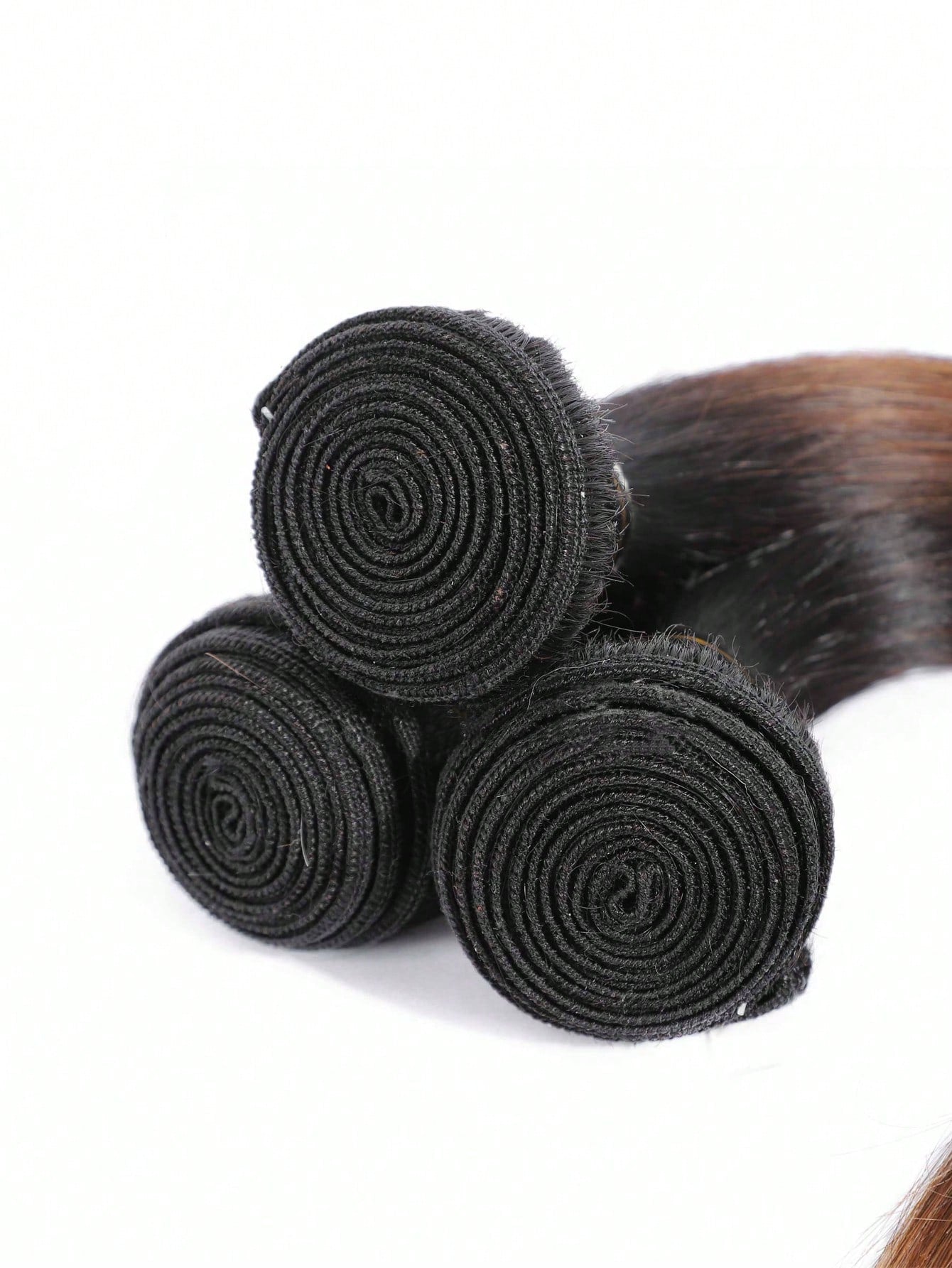 3pcs Highlight Straight Bundles 1B/4/30 Color Human Hair Weave Bundles Real Hair Ombre Bundles Long Length Hair Extension Ombre Color