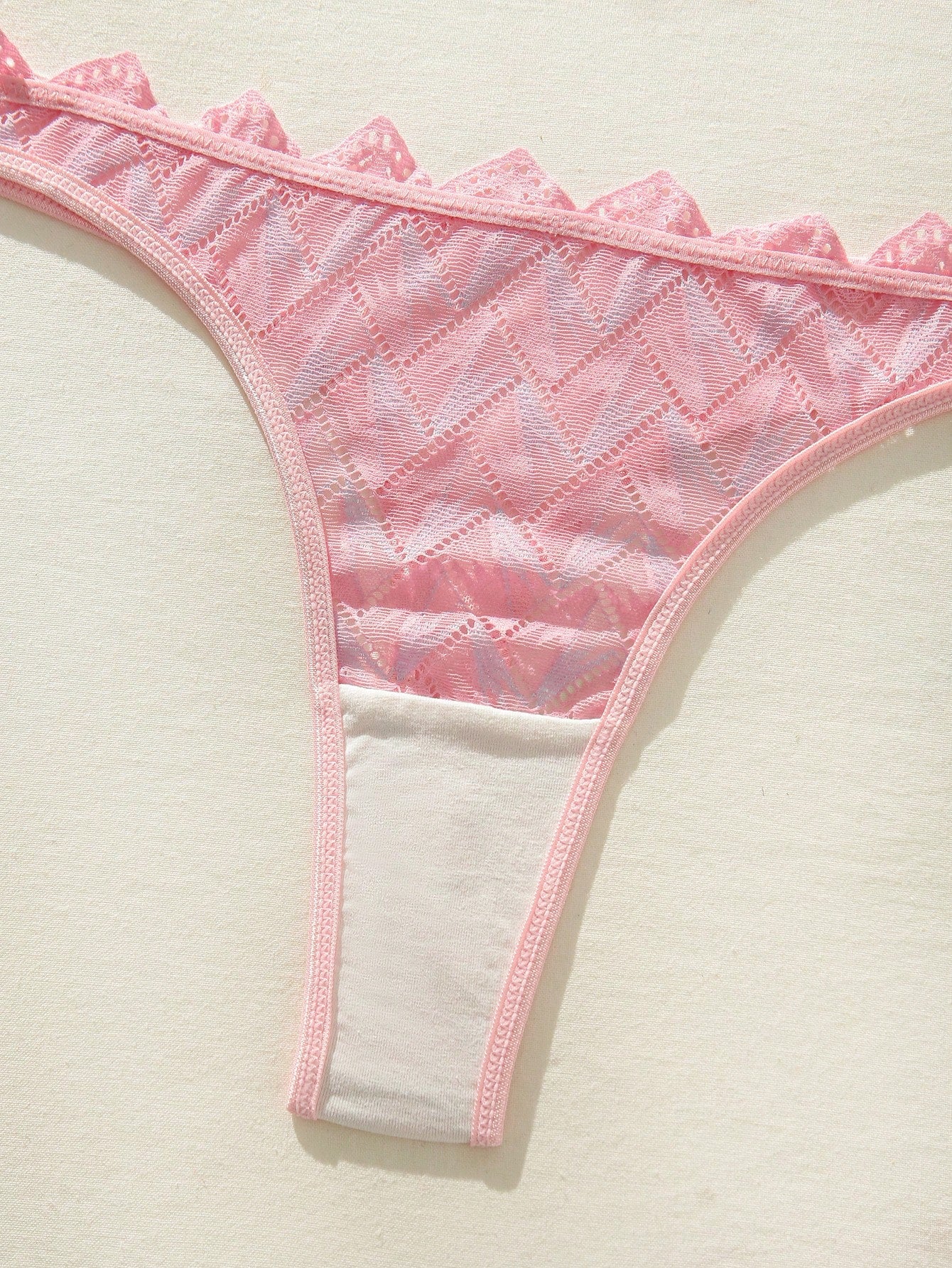 Chevron Trim Lingerie Set