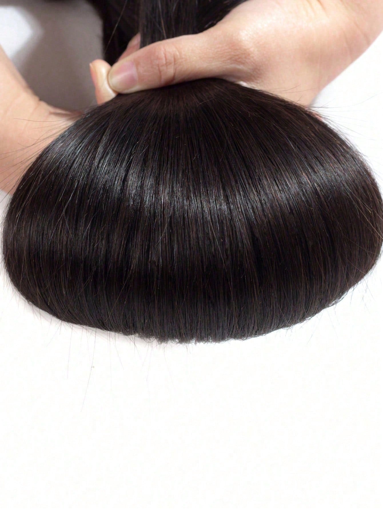 4pcs Straight Human Hair Bundles Virgin Hair Extension 4 Bundles Hair Weave Double Weft Hair Weave Cheap Daily Use Natural Black Color